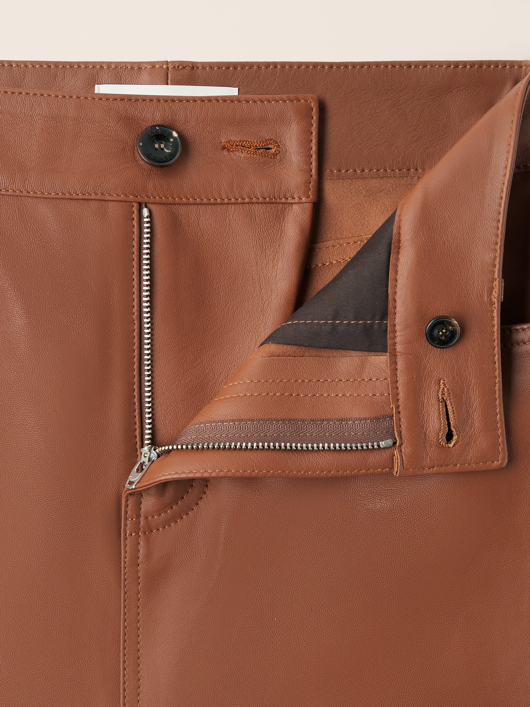 Light Nappa Leather Skirt - Image 5
