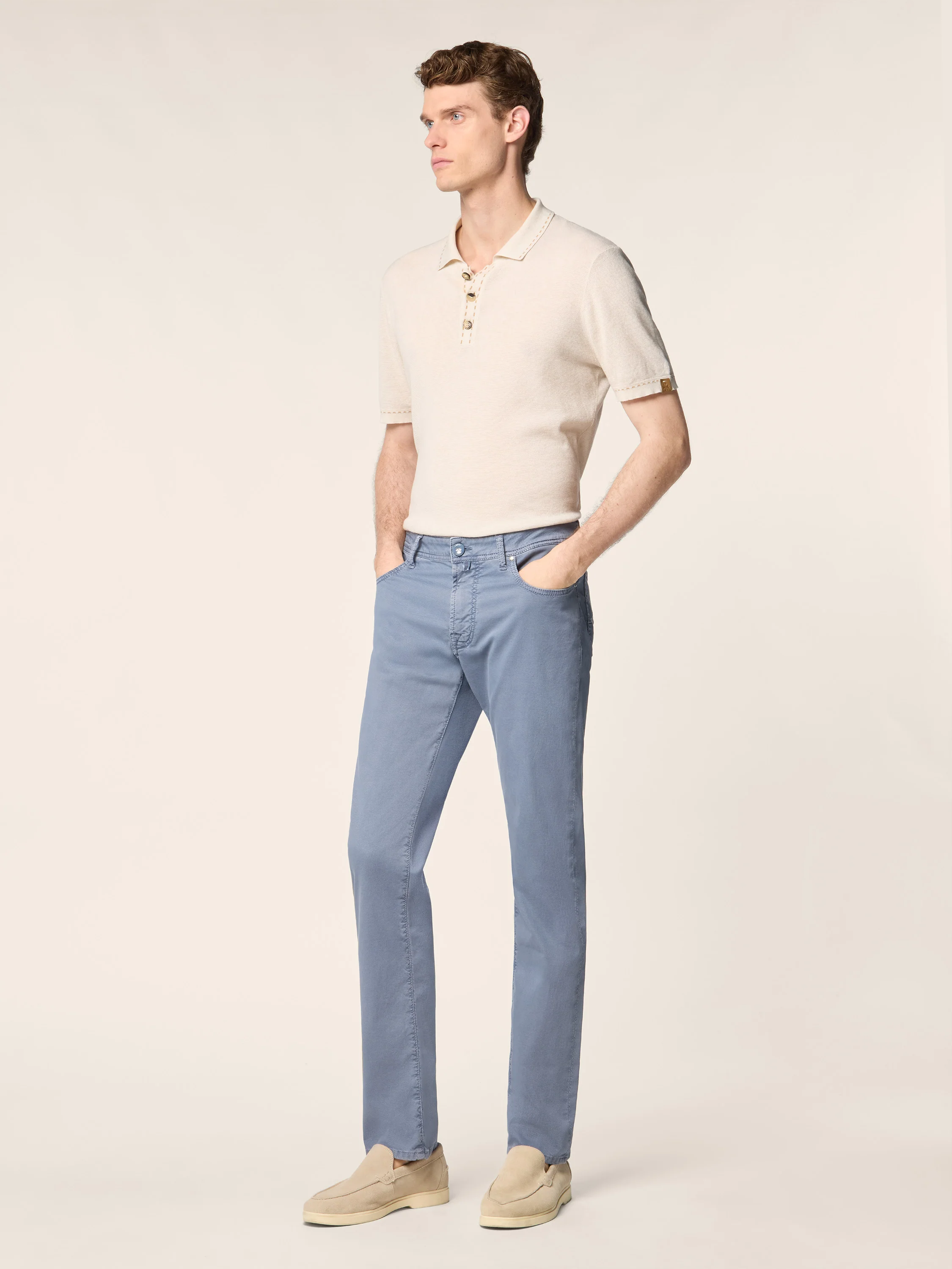 Bard Fast – Pants in Honeycomb Stretch Cotton - Image 3