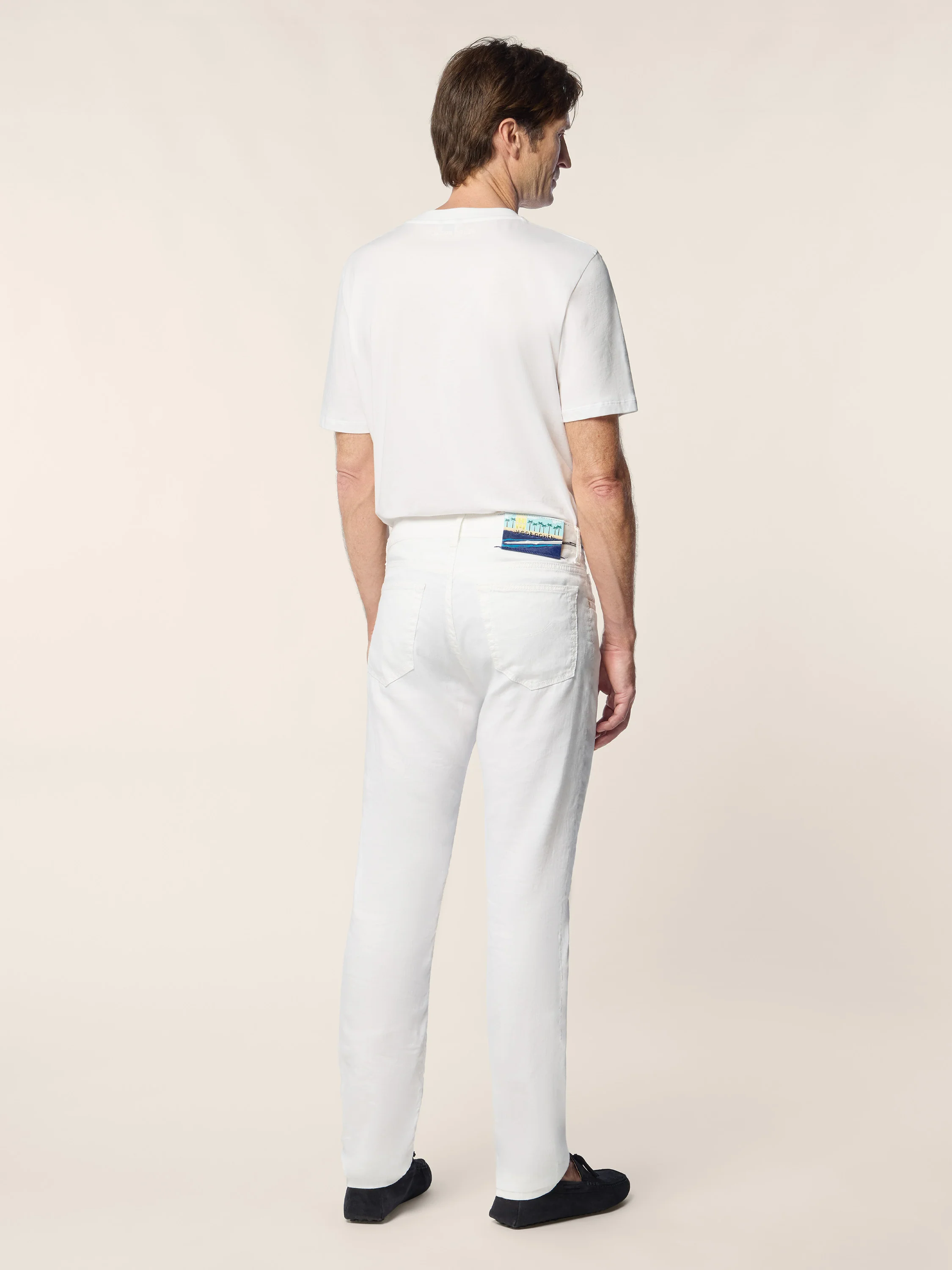 Bard – Pants in Stretch Linen Cotton Gabardine - Image 4
