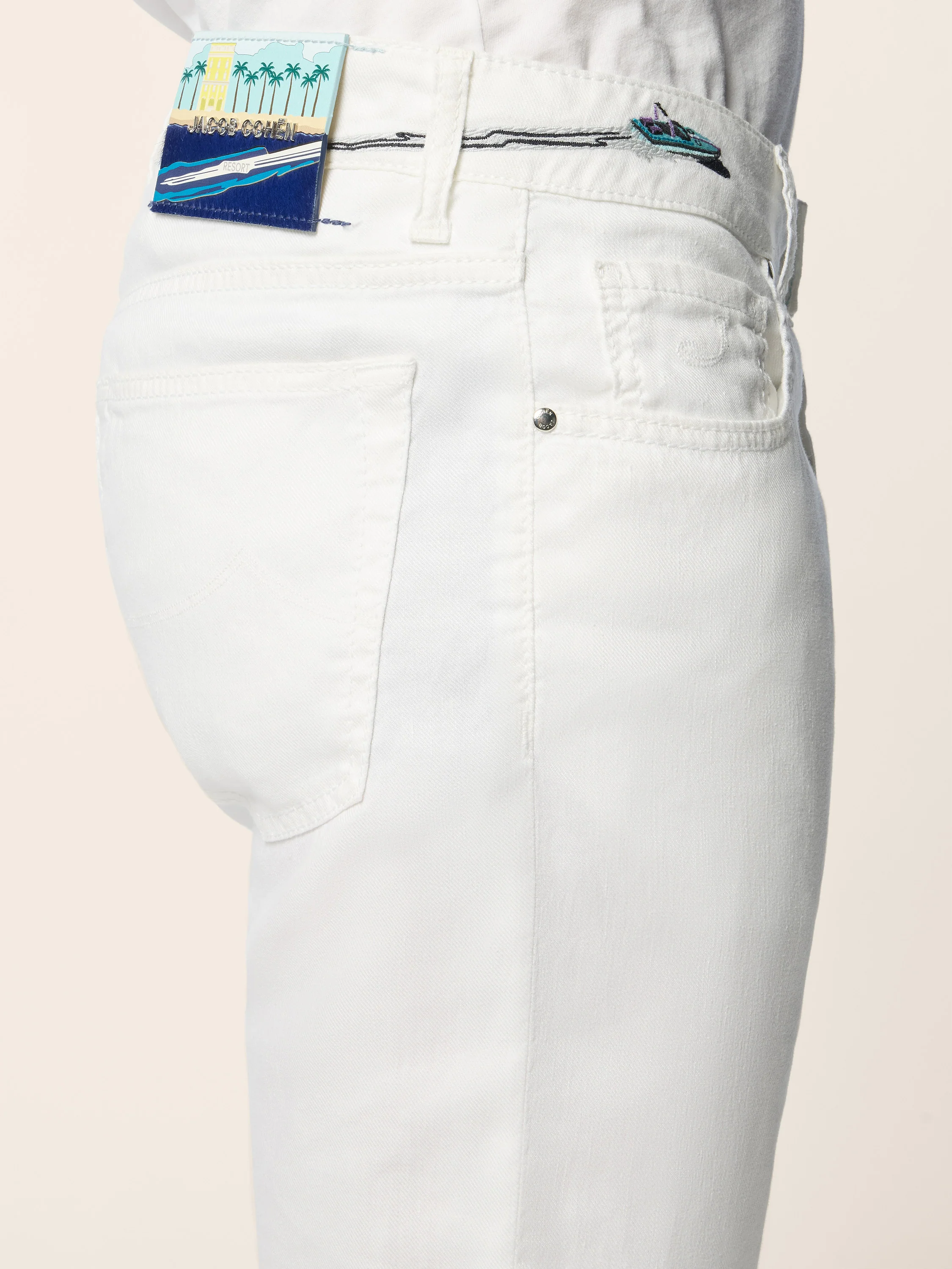 Bard – Pants in Stretch Linen Cotton Gabardine - Image 5