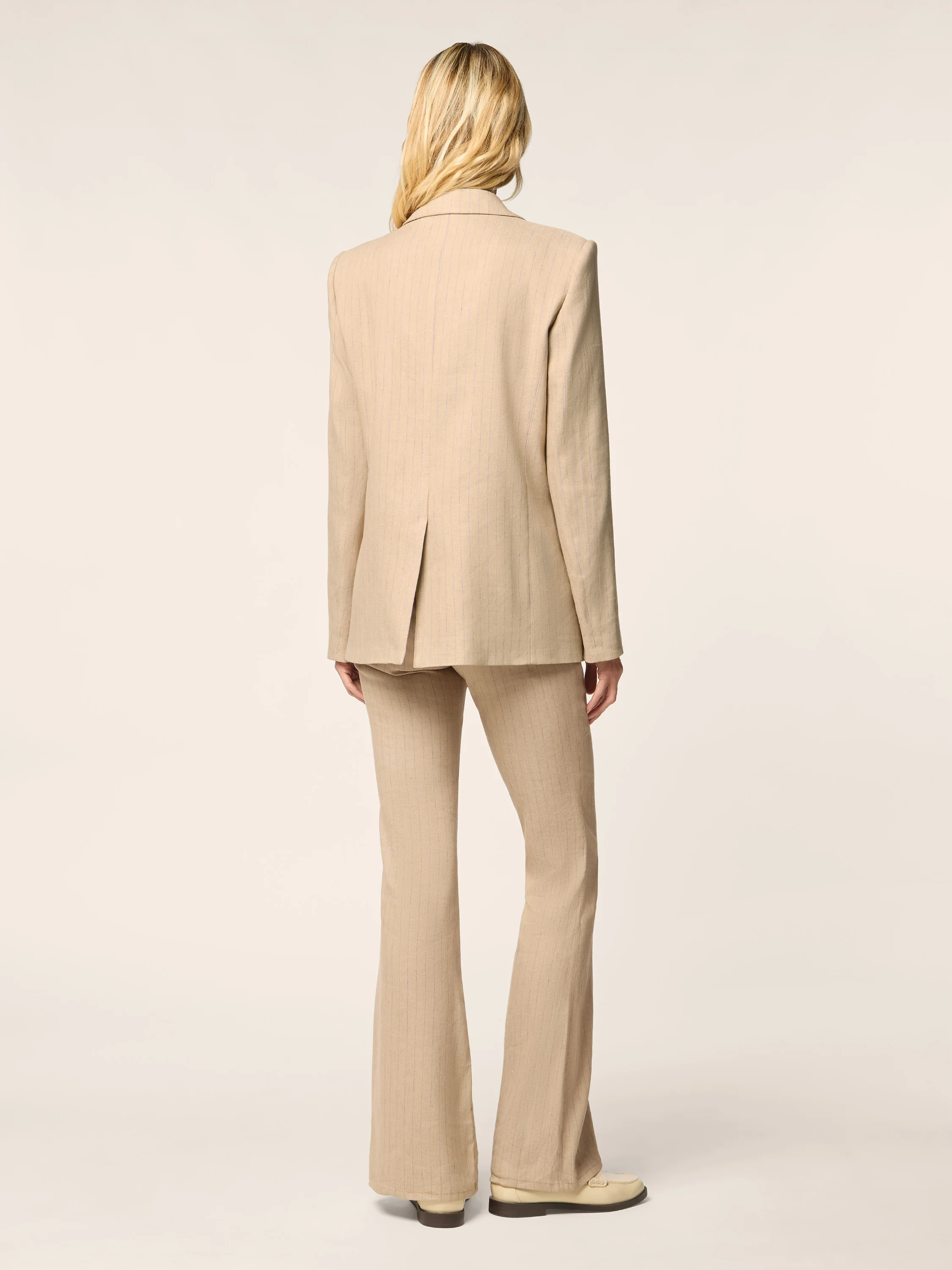 Stretch Viscose-Linen Canvas Blazer - Image 3