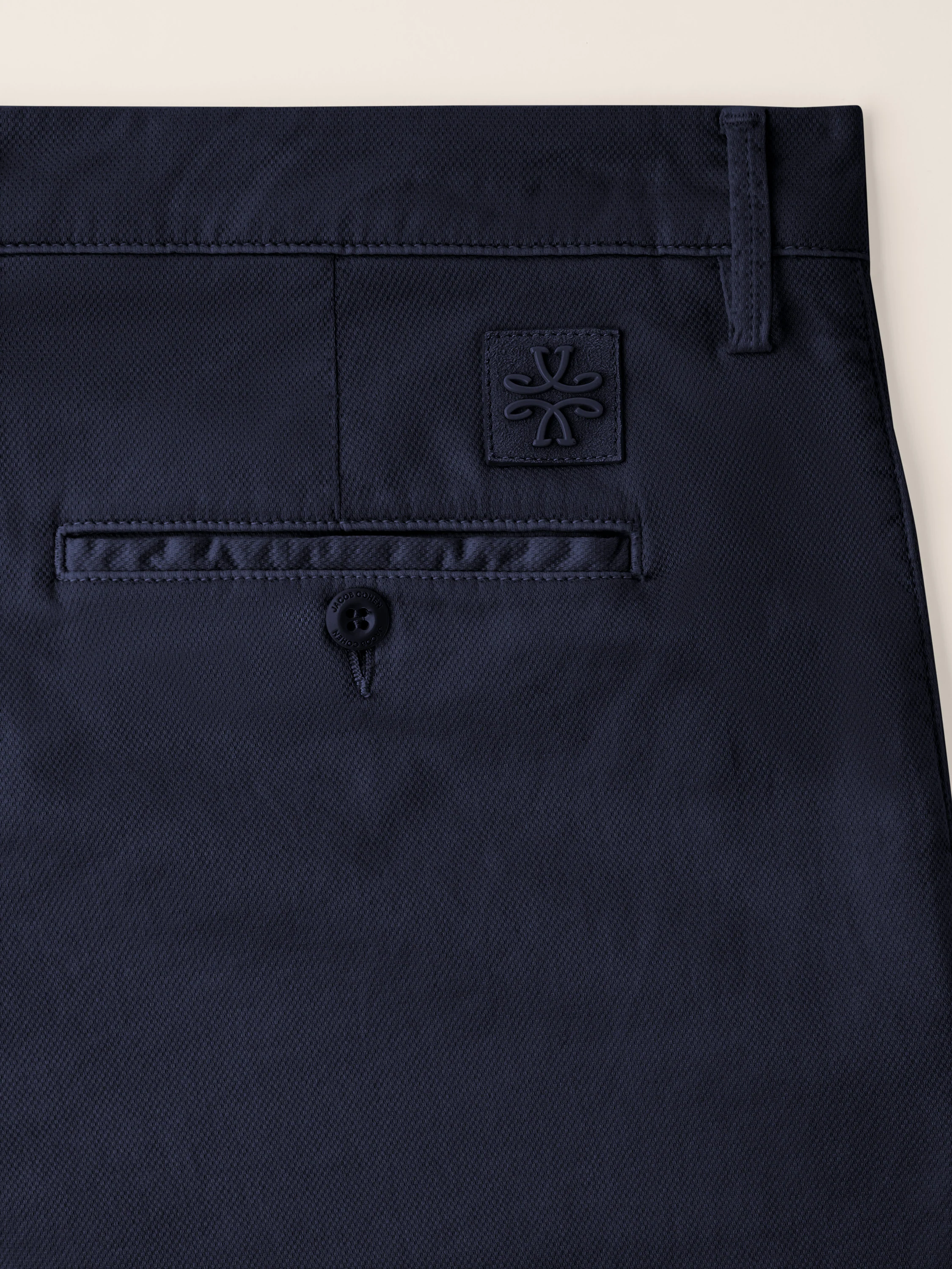 Bobby - Slim Chino Pants in Honeycomb Stretch Cotton - Image 2