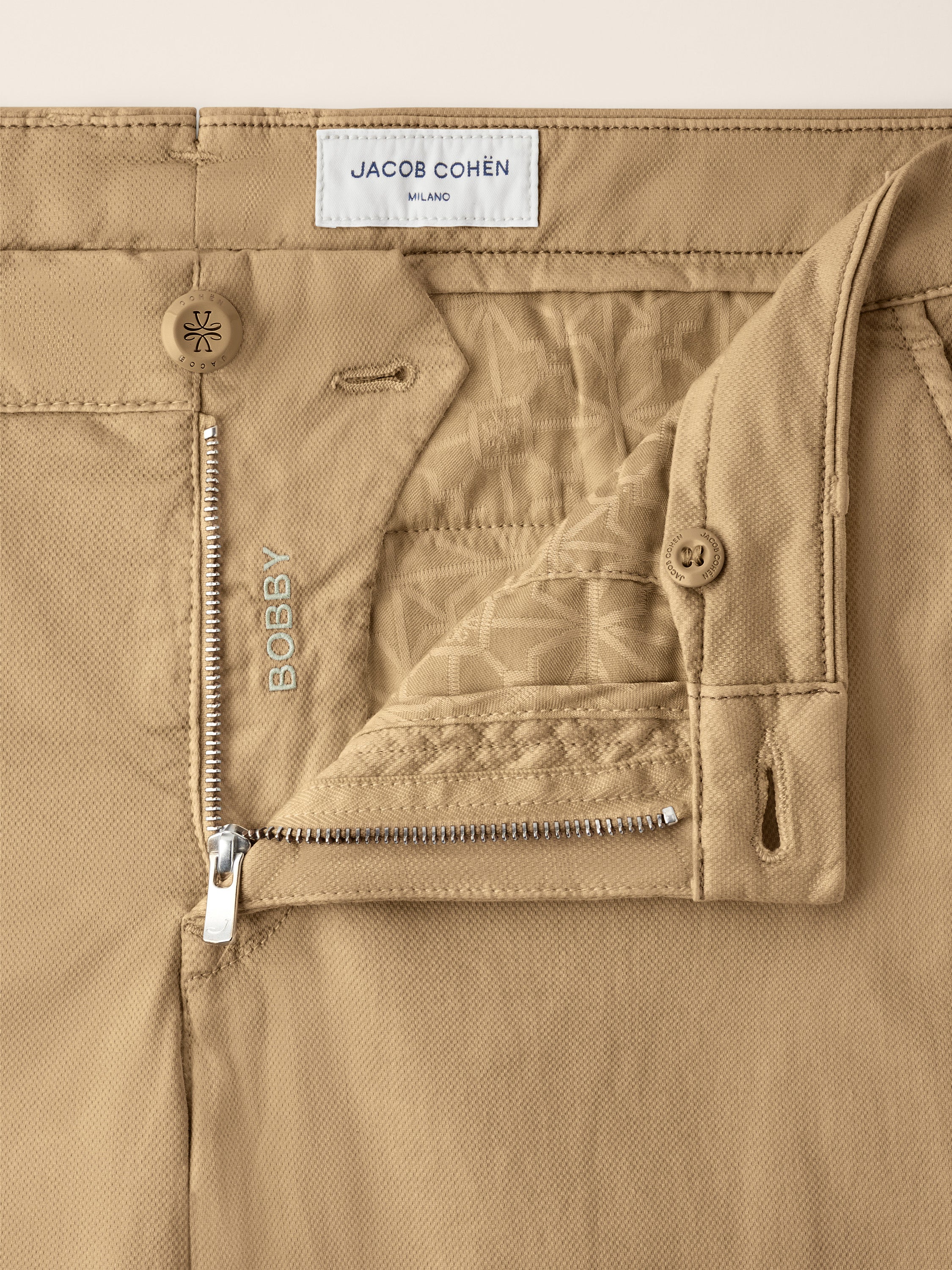 Bobby – Pants in Honeycomb Stretch Cotton - Image 4