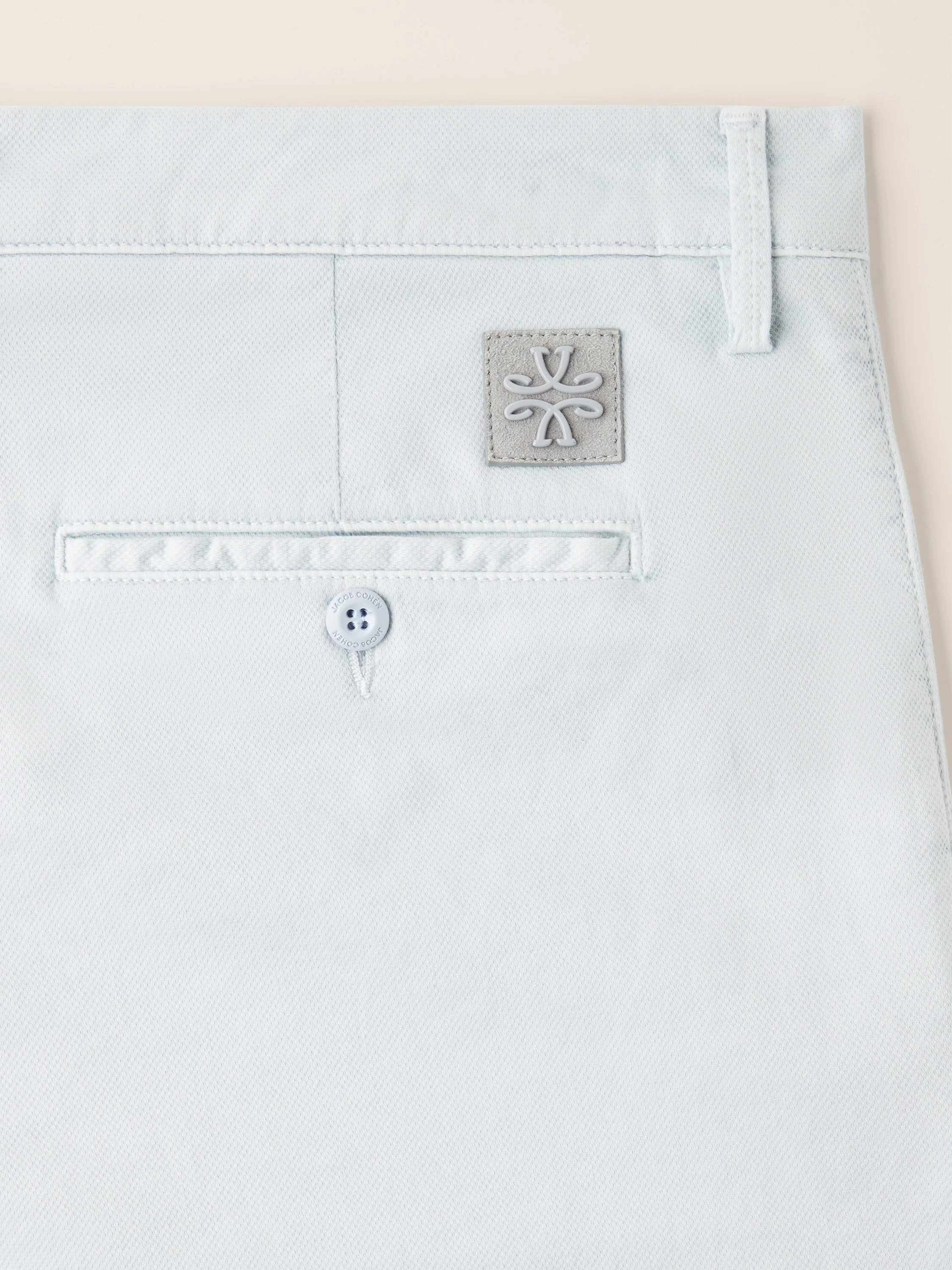 Bobby - Slim Chino Pants in Honeycomb Stretch Cotton - Image 4