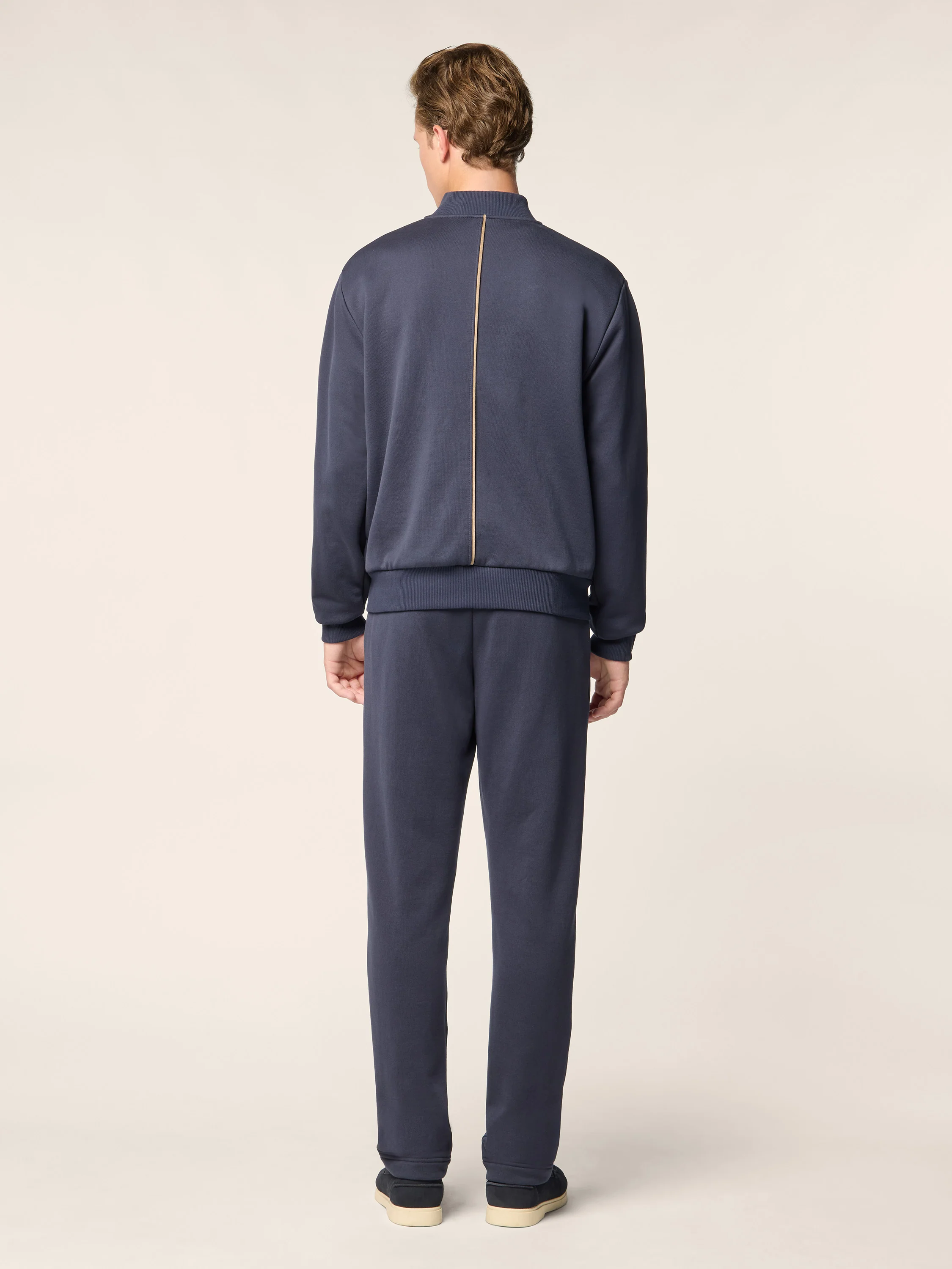 Bomber in Sea Island Cotton Fleece - Image 3