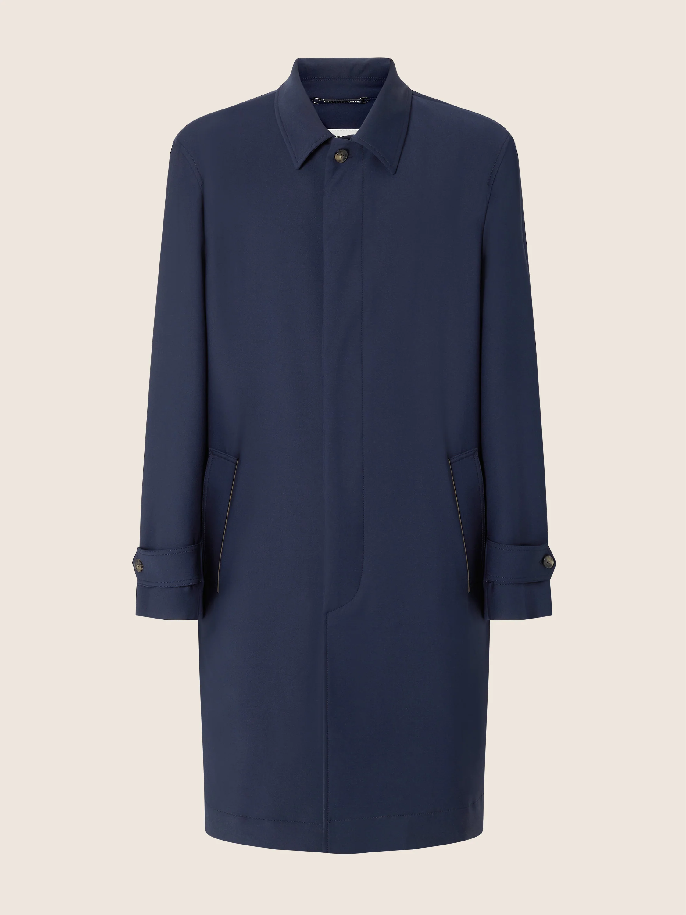 Technical Wool and Silk Coat Loro Piana