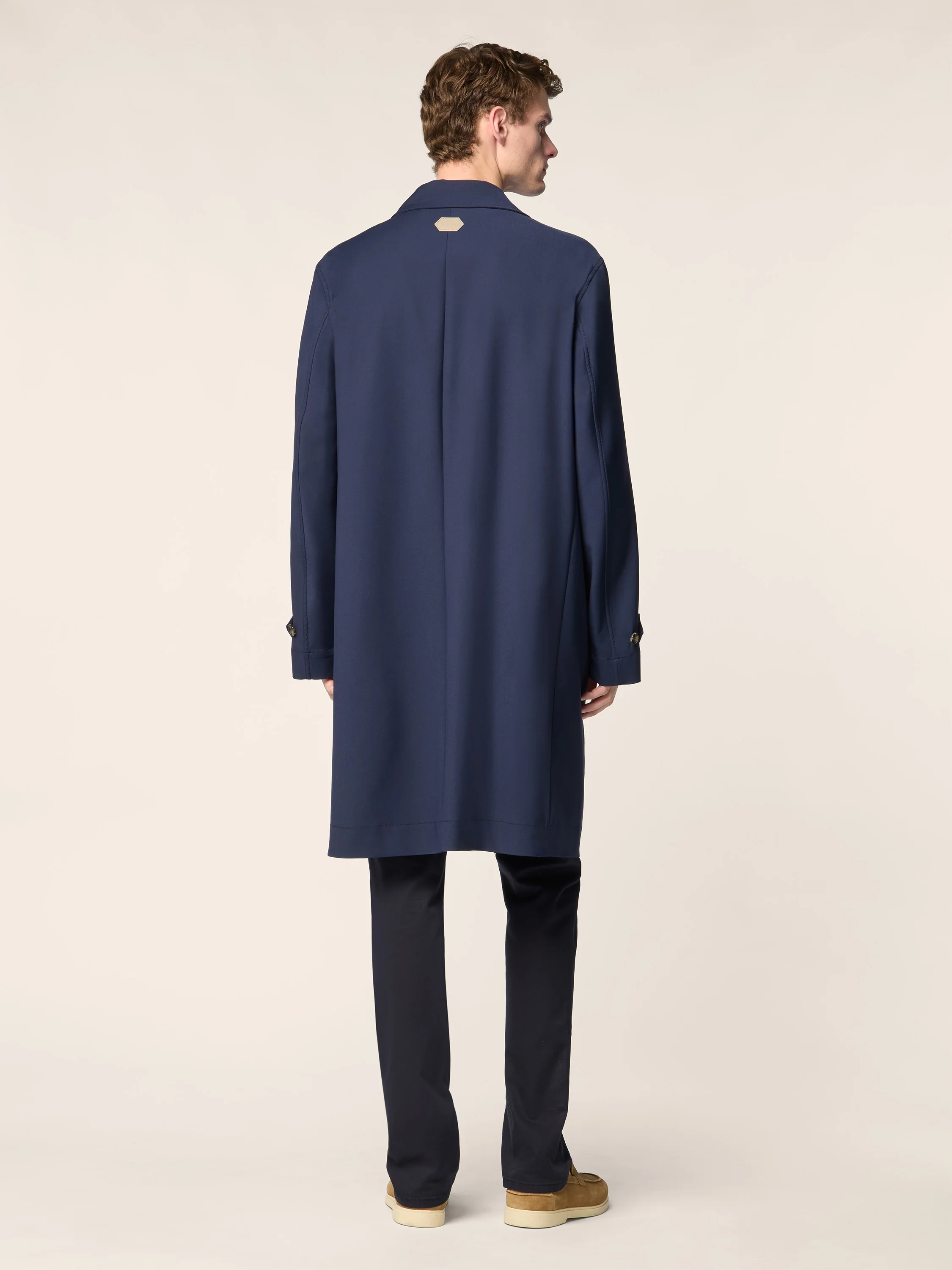 Technical Wool and Silk Coat Loro Piana - Image 3