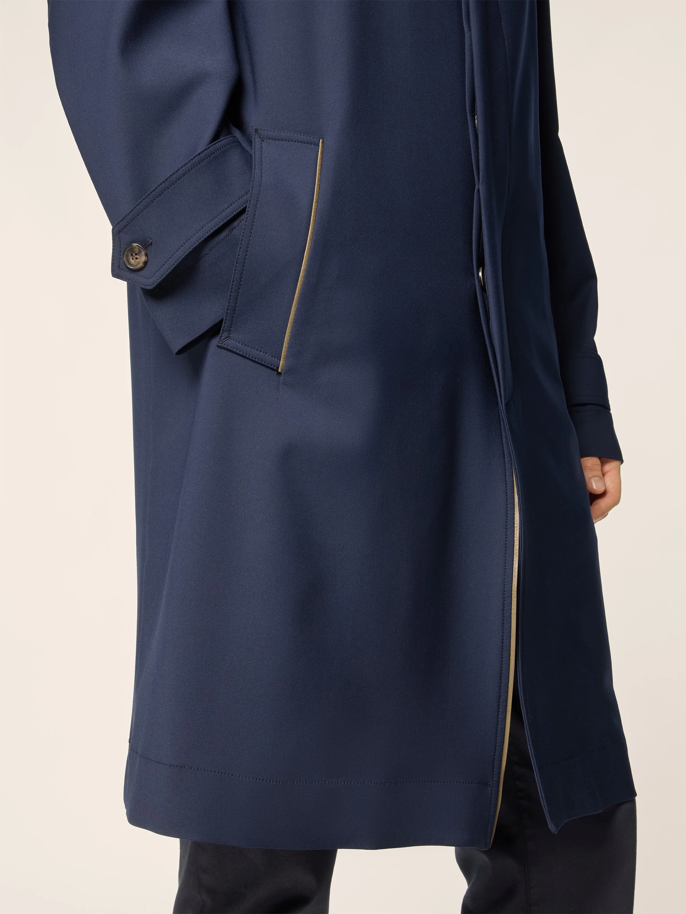 Technical Wool and Silk Coat Loro Piana - Image 5