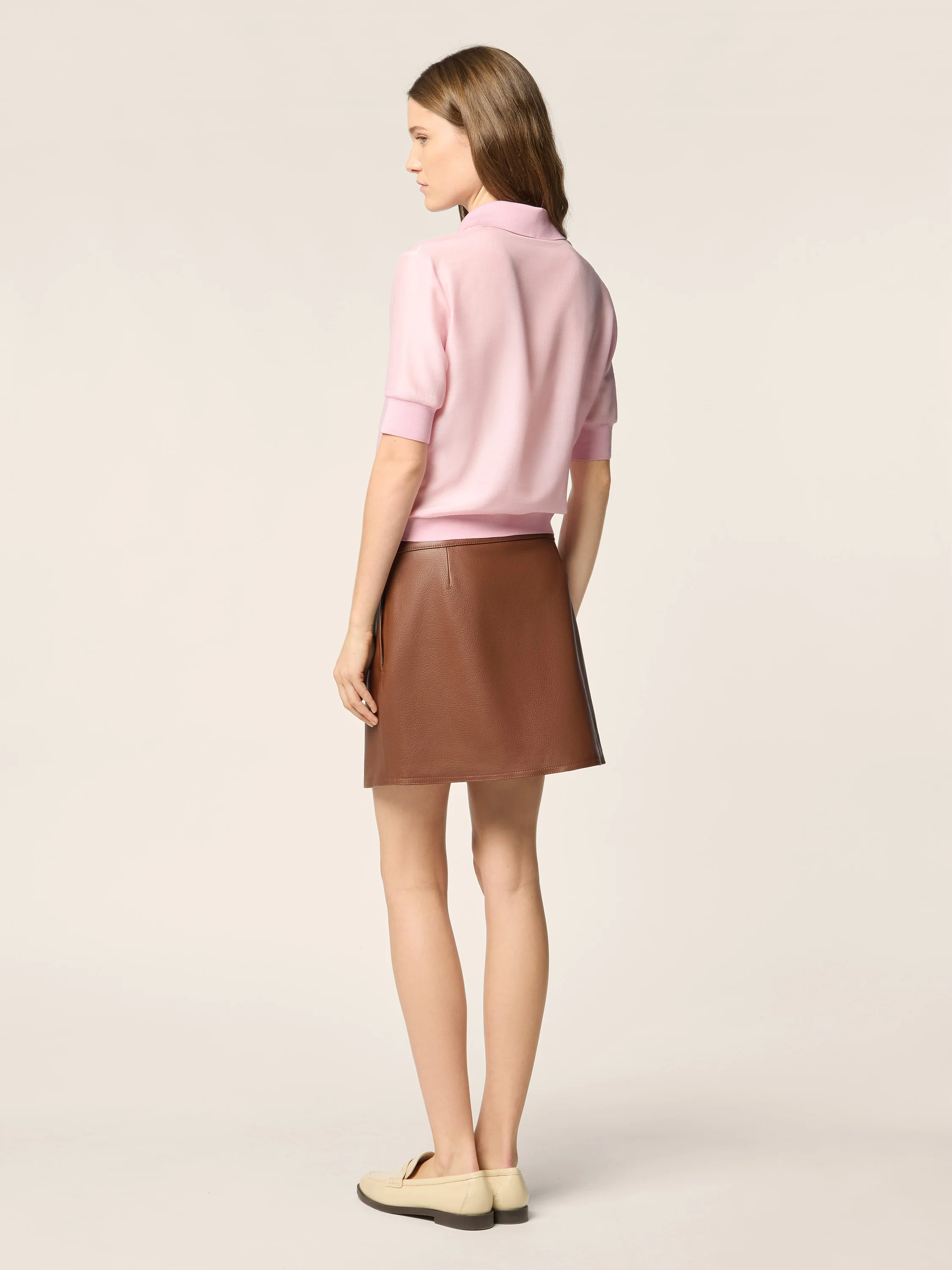 Wool and Silk Chiffon Polo - Image 3