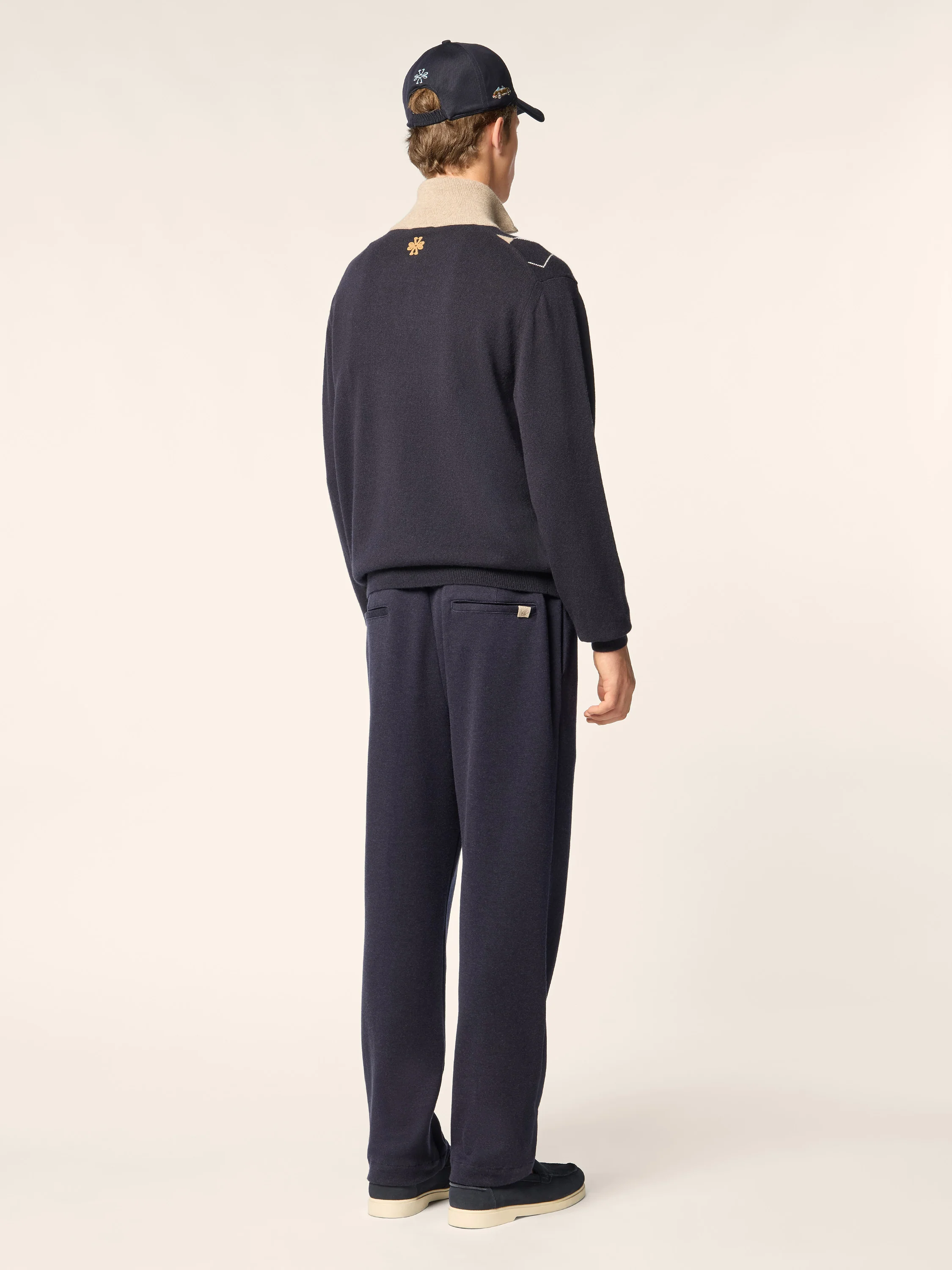 Daniel – Pants in Cotton-Cashmere Jersey - Image 3