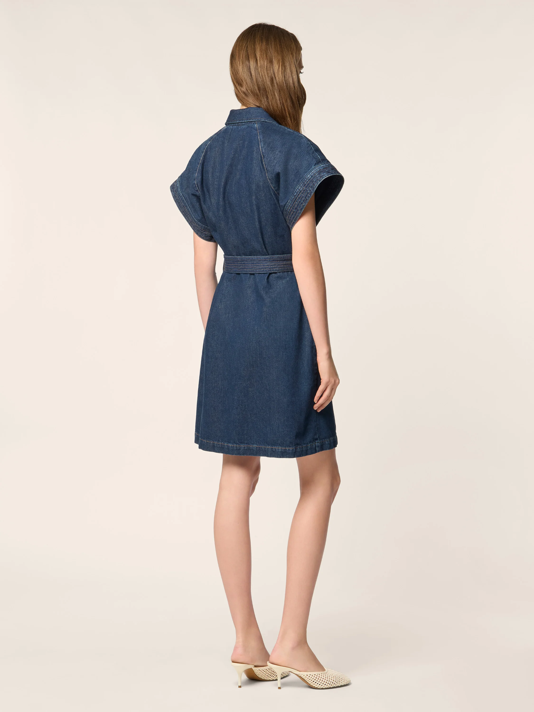Cotton Denim Dress - Image 3