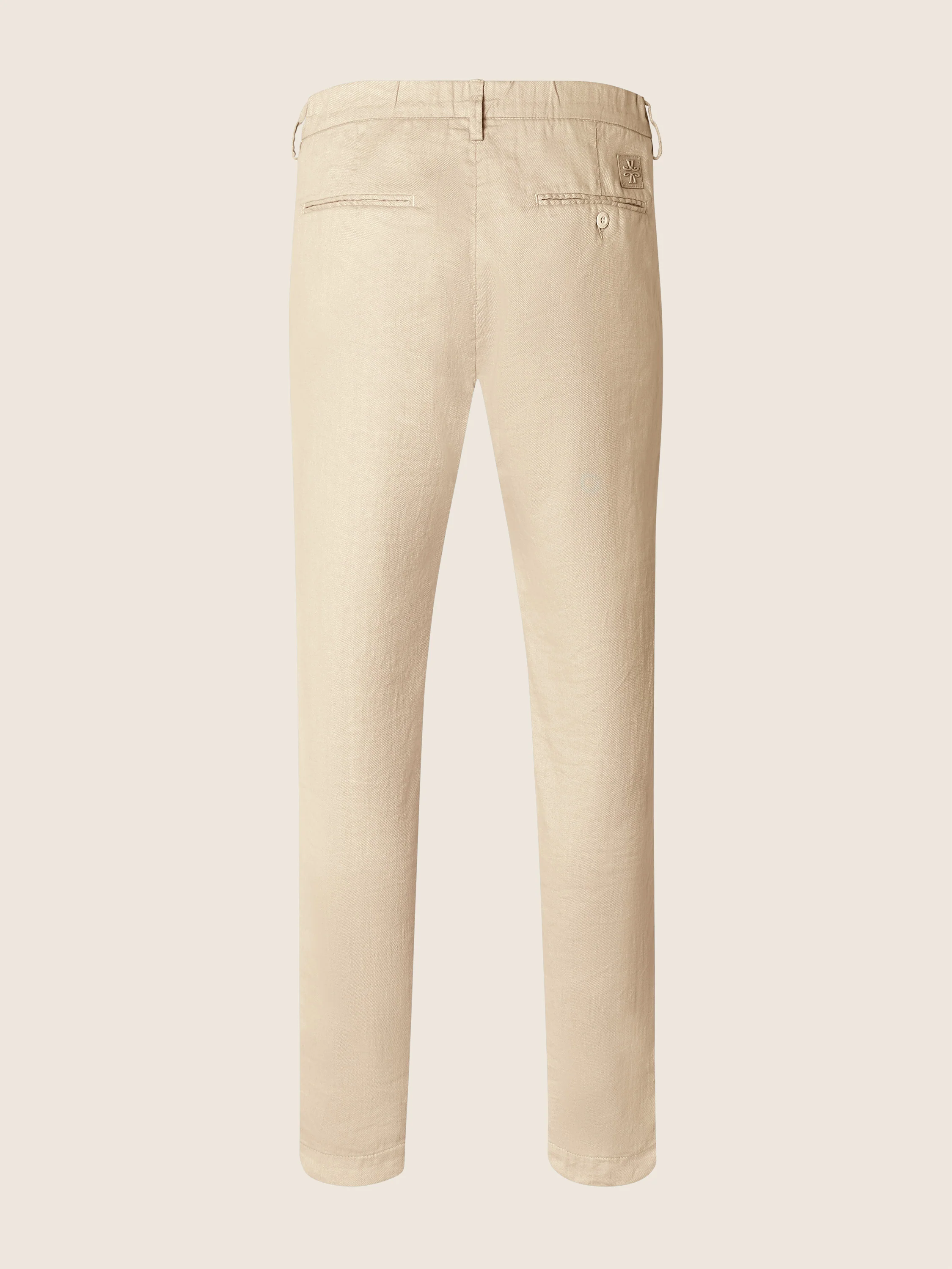 Gray – Pants in Cotton and Linen gabardine - Image 3