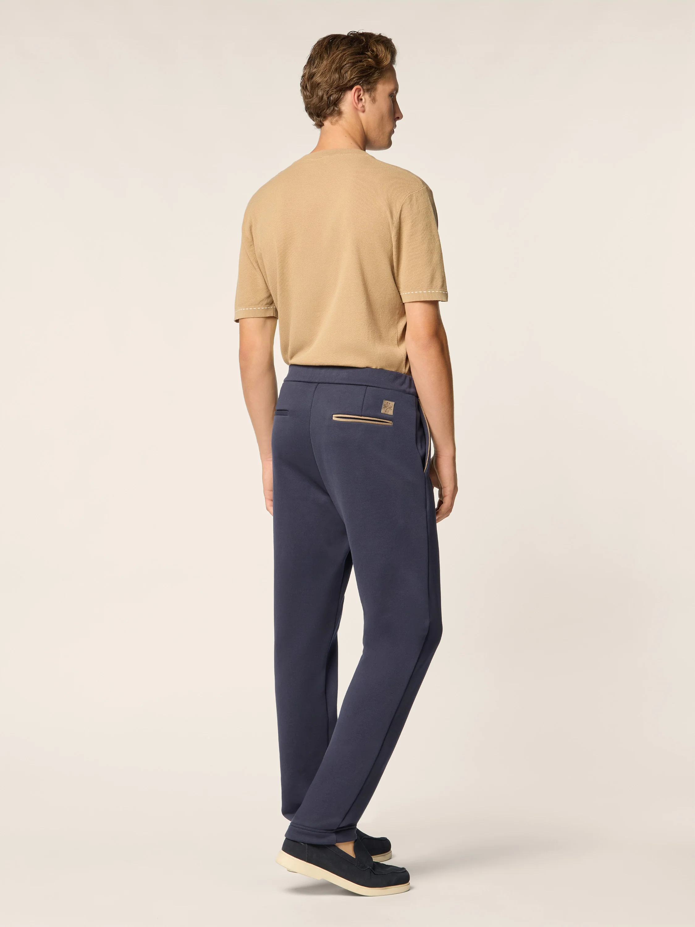 Gray – Pants in Sea Island Cotton Fleece - Image 3