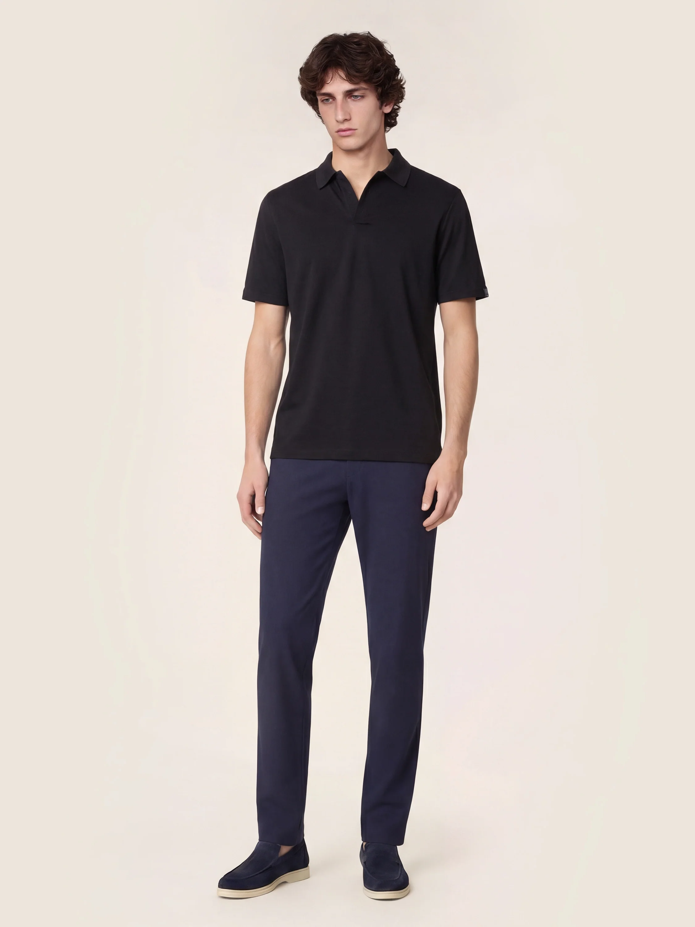 Gray – Pants in Wool and Nylon Stretch Twill - Image 2
