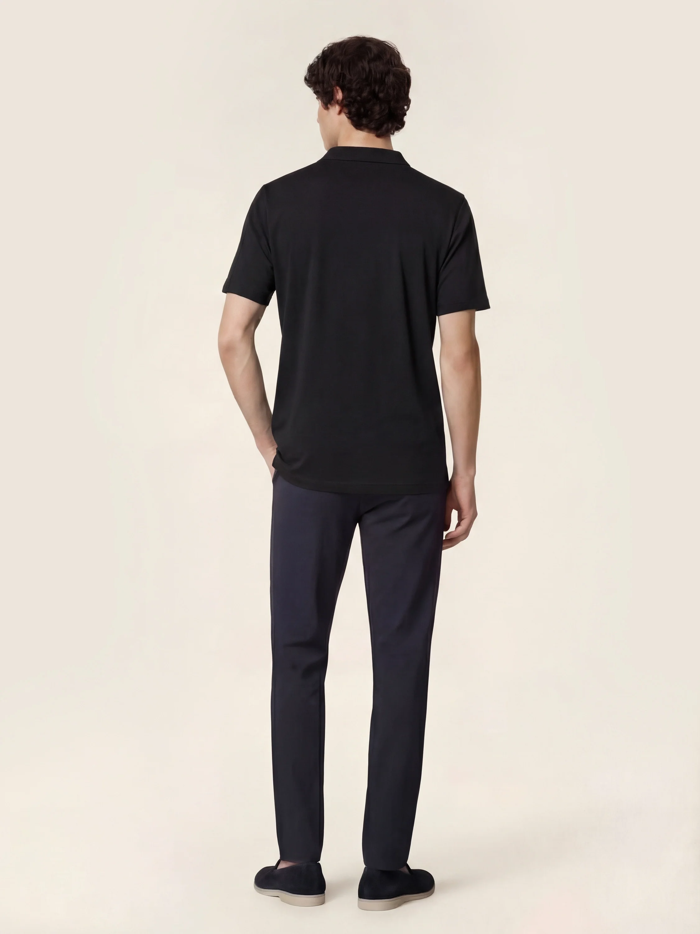 Gray – Pants in Wool and Nylon Stretch Twill - Image 4