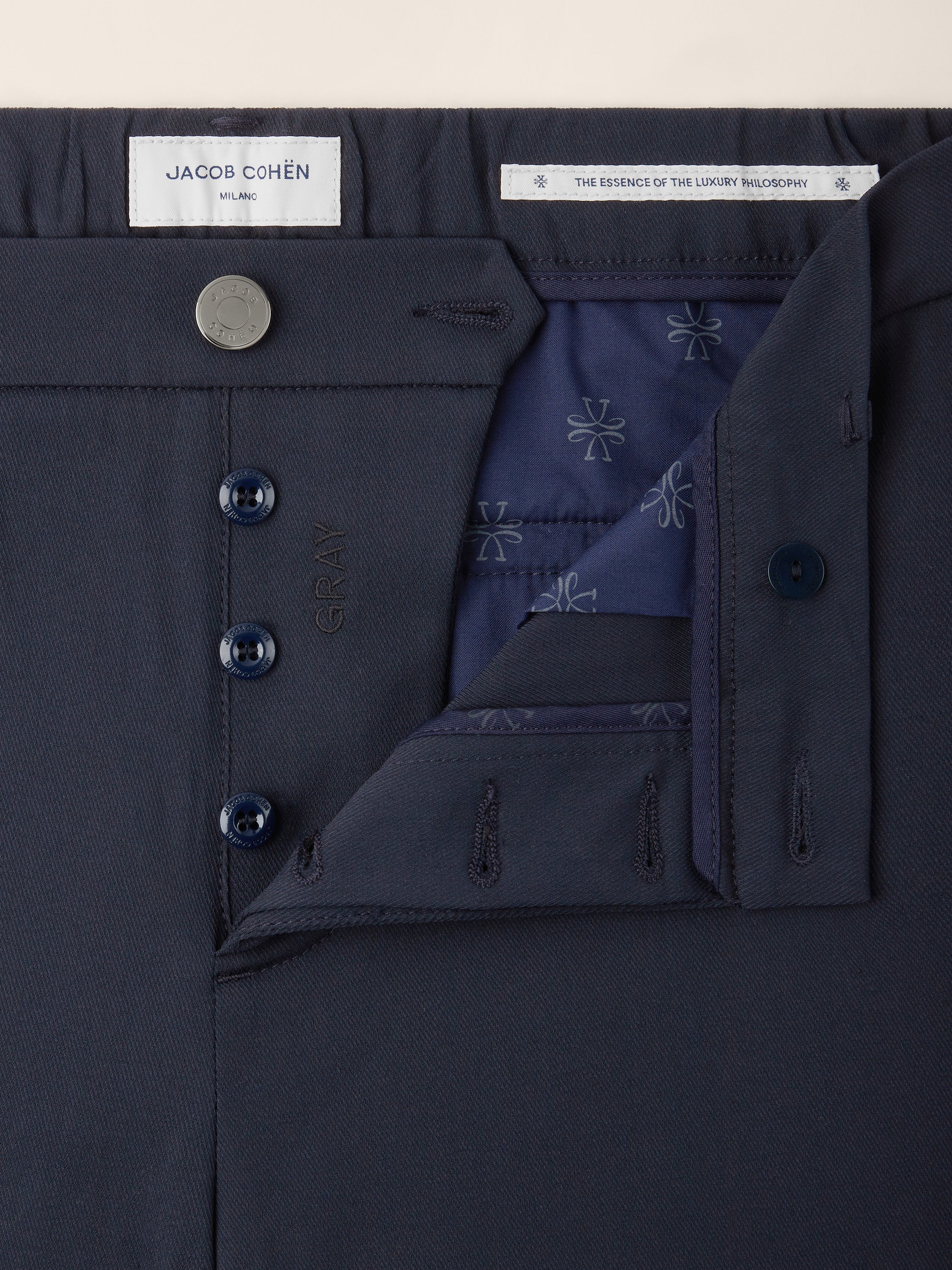 Gray – Pants in Wool and Nylon Stretch Twill - Image 6
