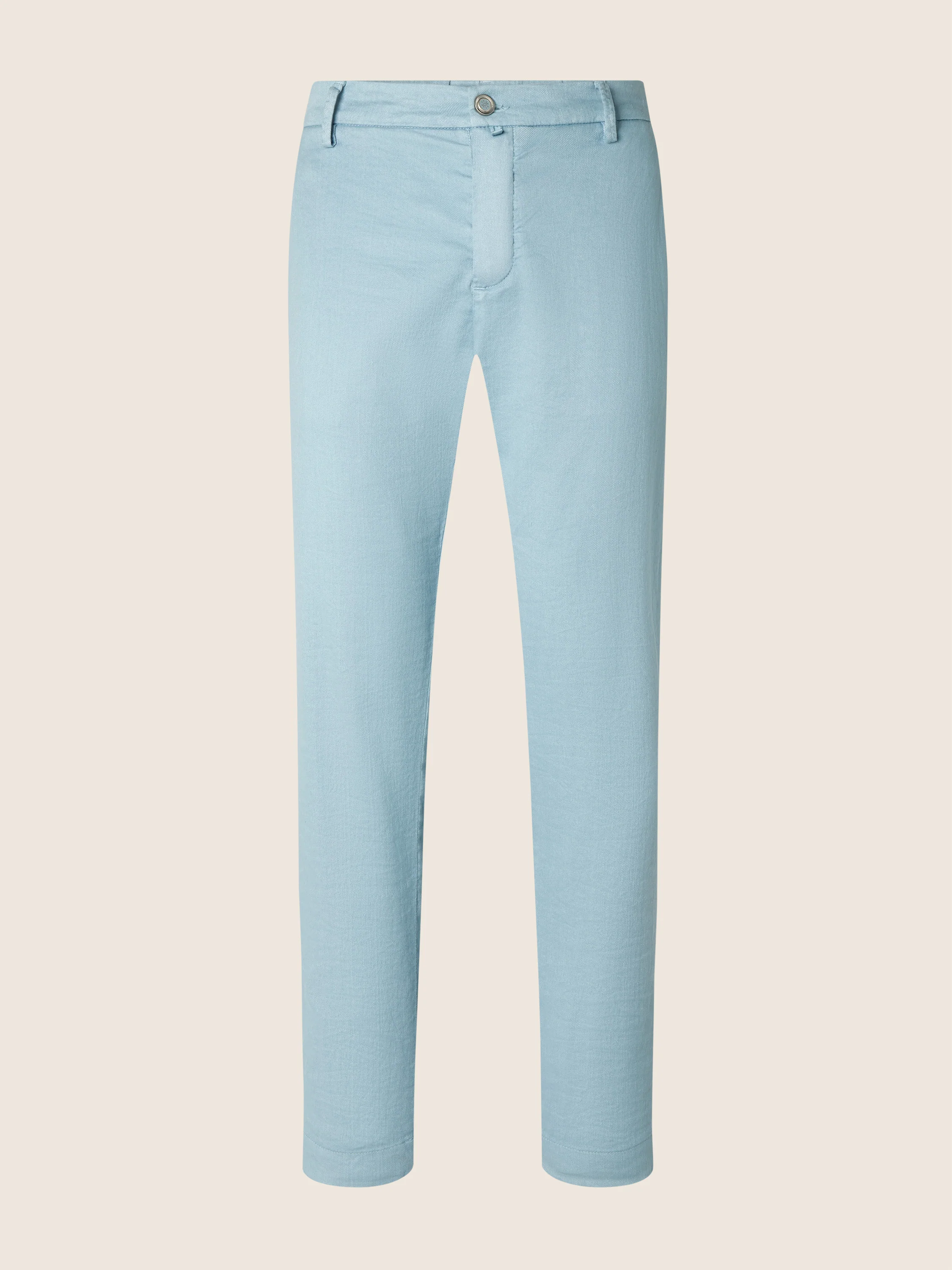 Gray – Cotton and Linen Stretch Gabardine Pants
