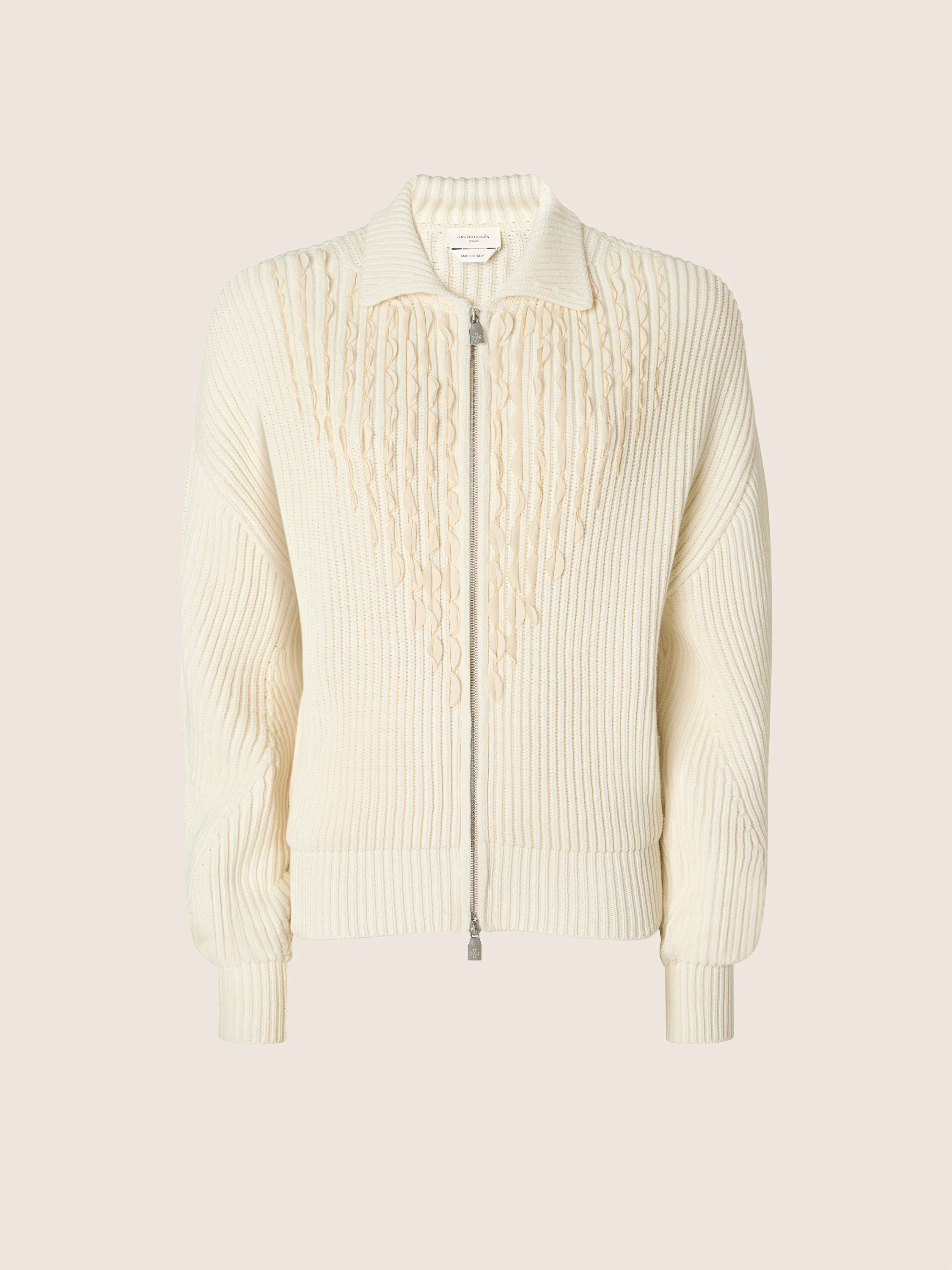 Cotton-Nylon Knit Jacket