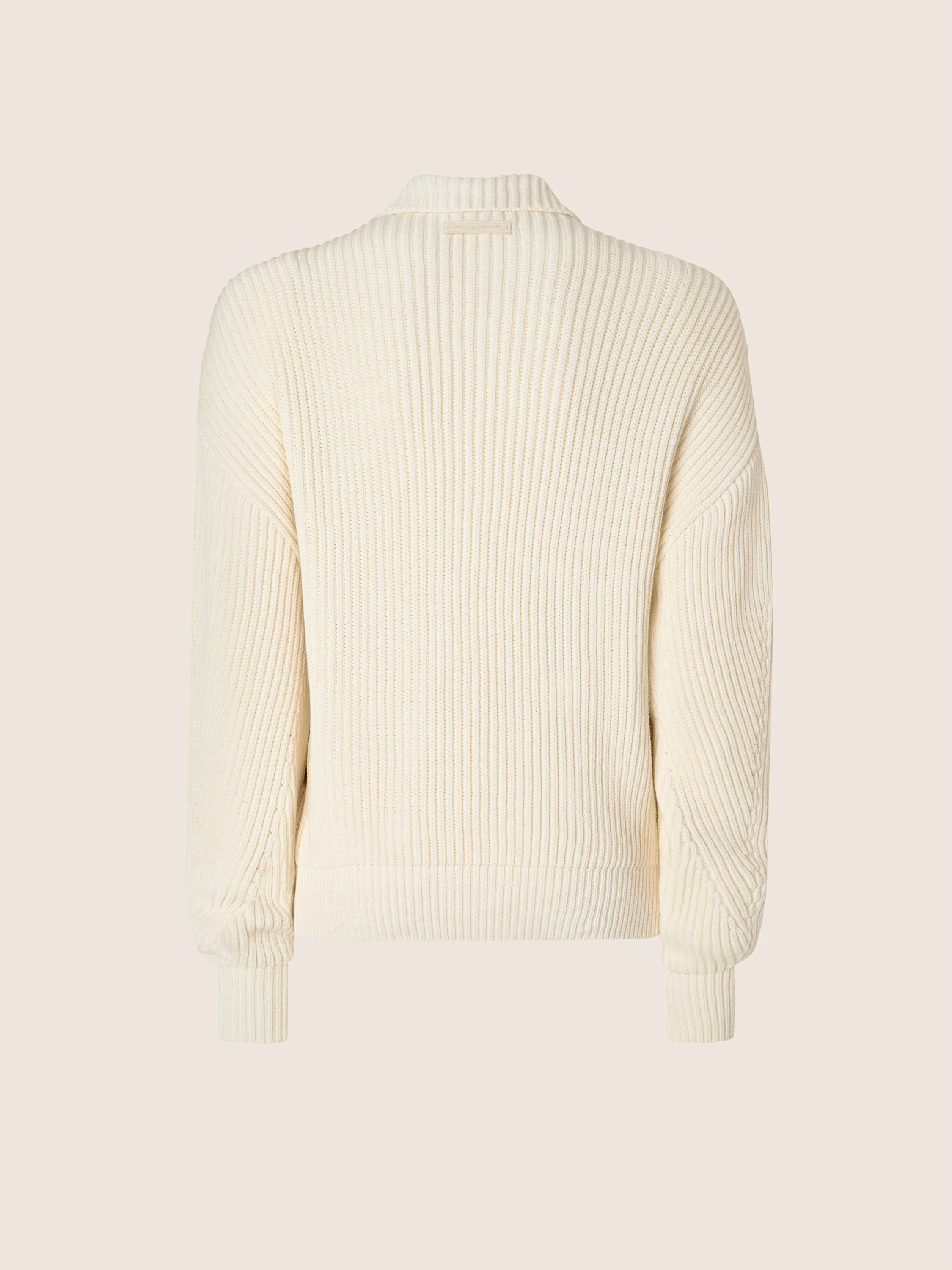 Cotton-Nylon Knit Jacket - Image 2
