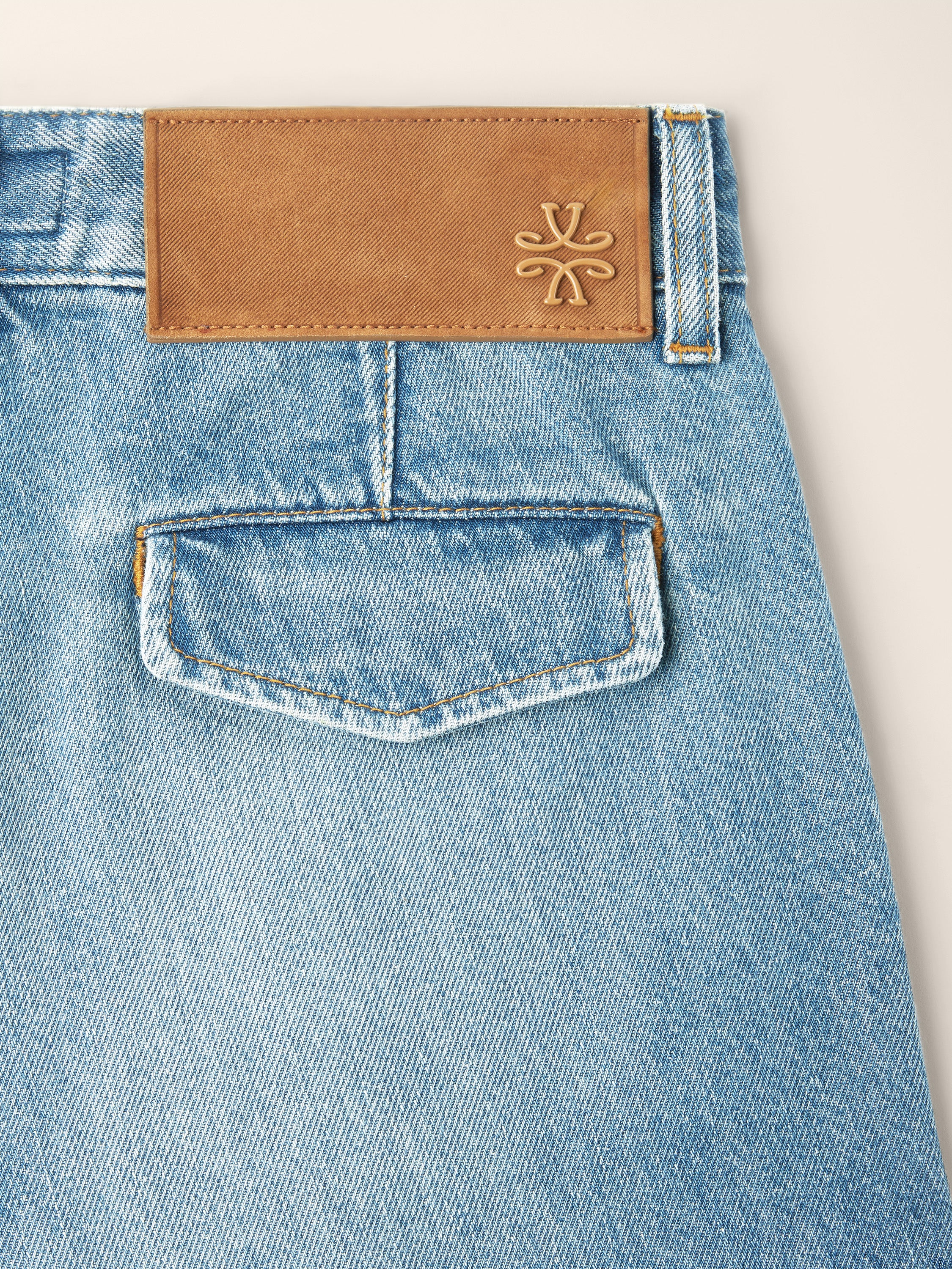 Jenny – Cotton-Lyocell Denim Shorts - Image 3