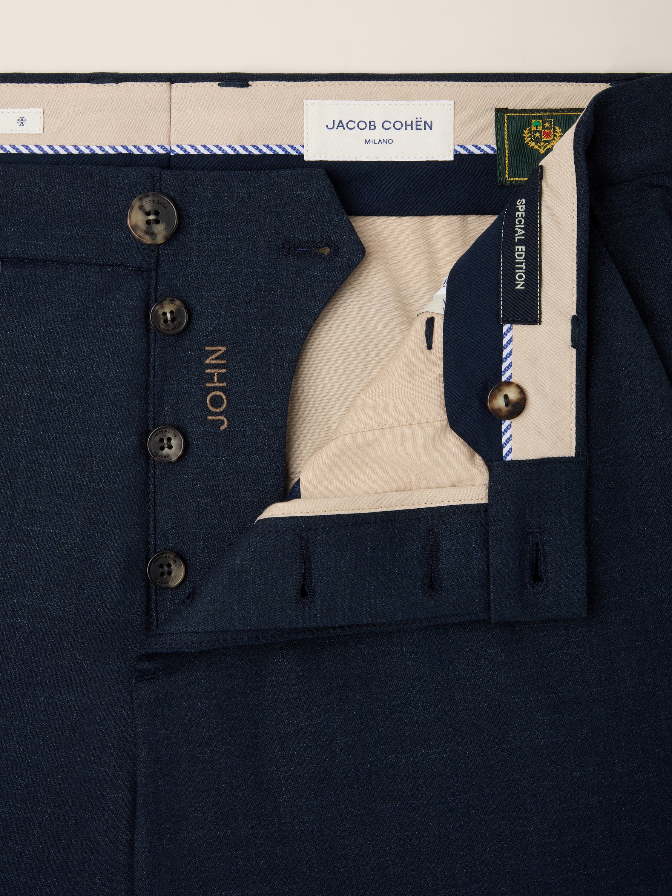 John – Pants in Silk and Linen Stretch Gabardine - Image 4