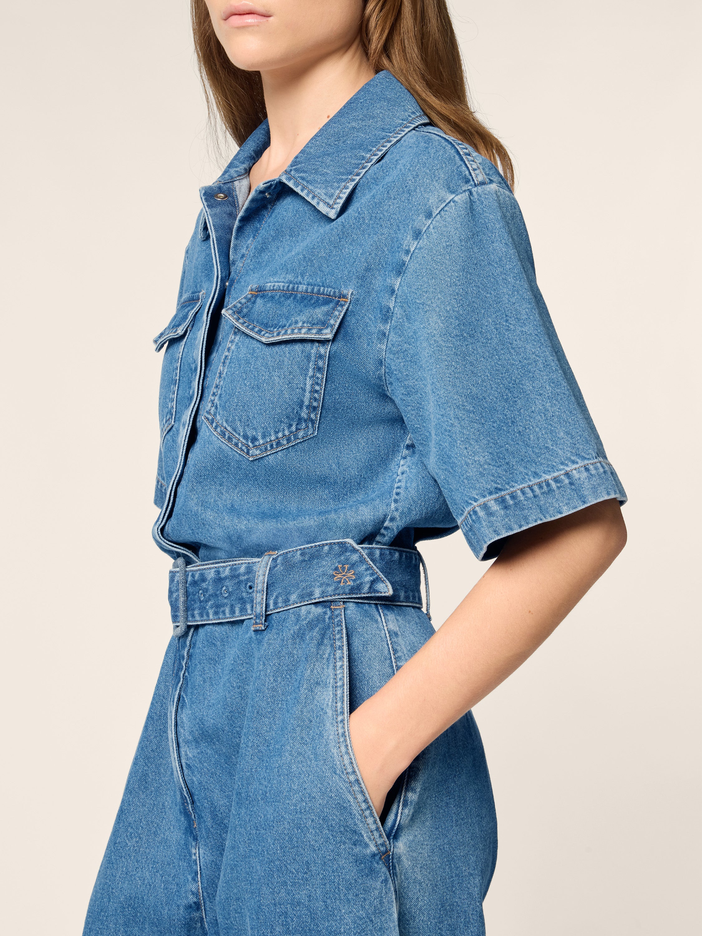Light Denim Jumpsuit - Image 5