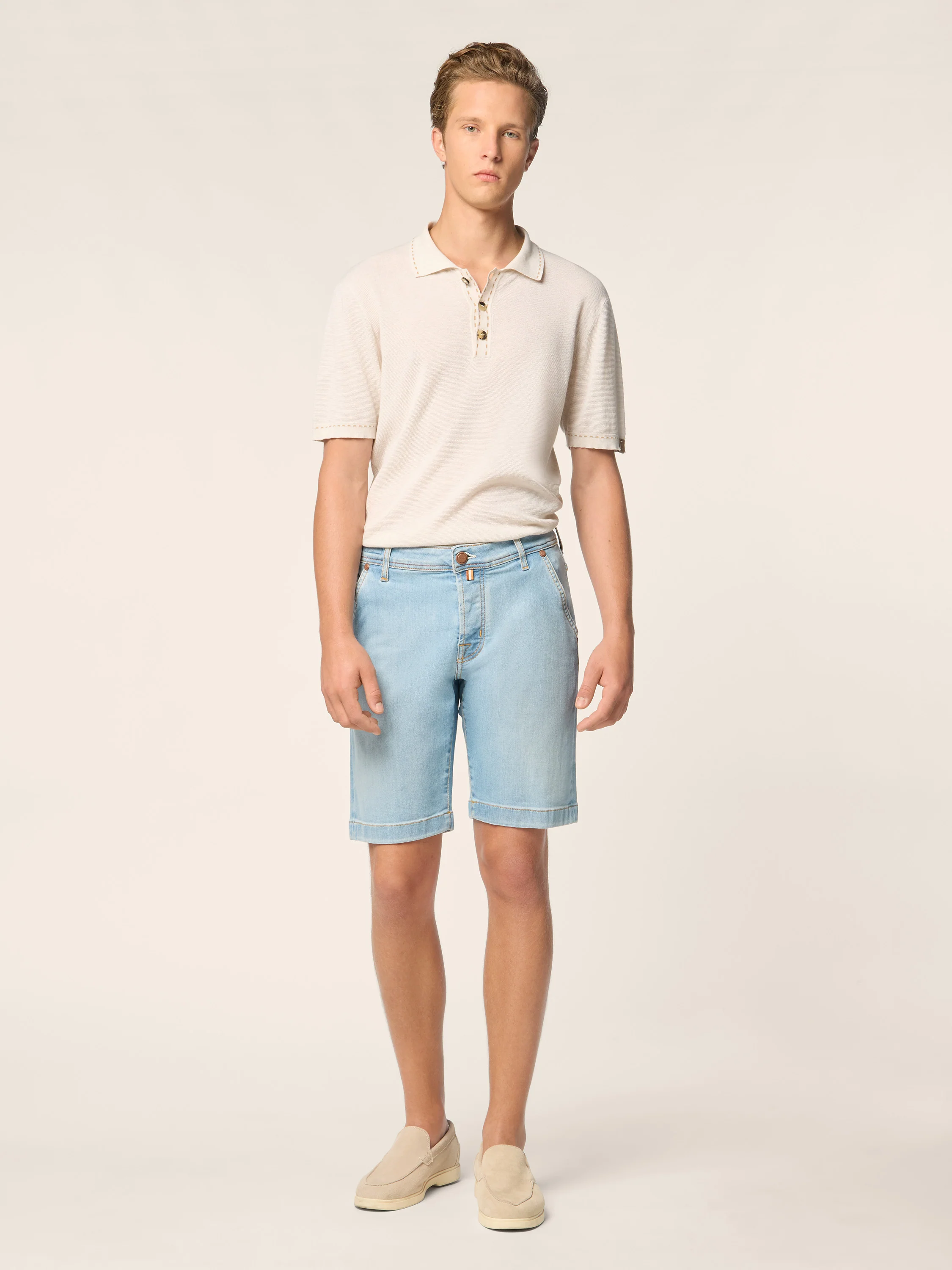 Lou – Bermudas in super stretch denim - Image 3