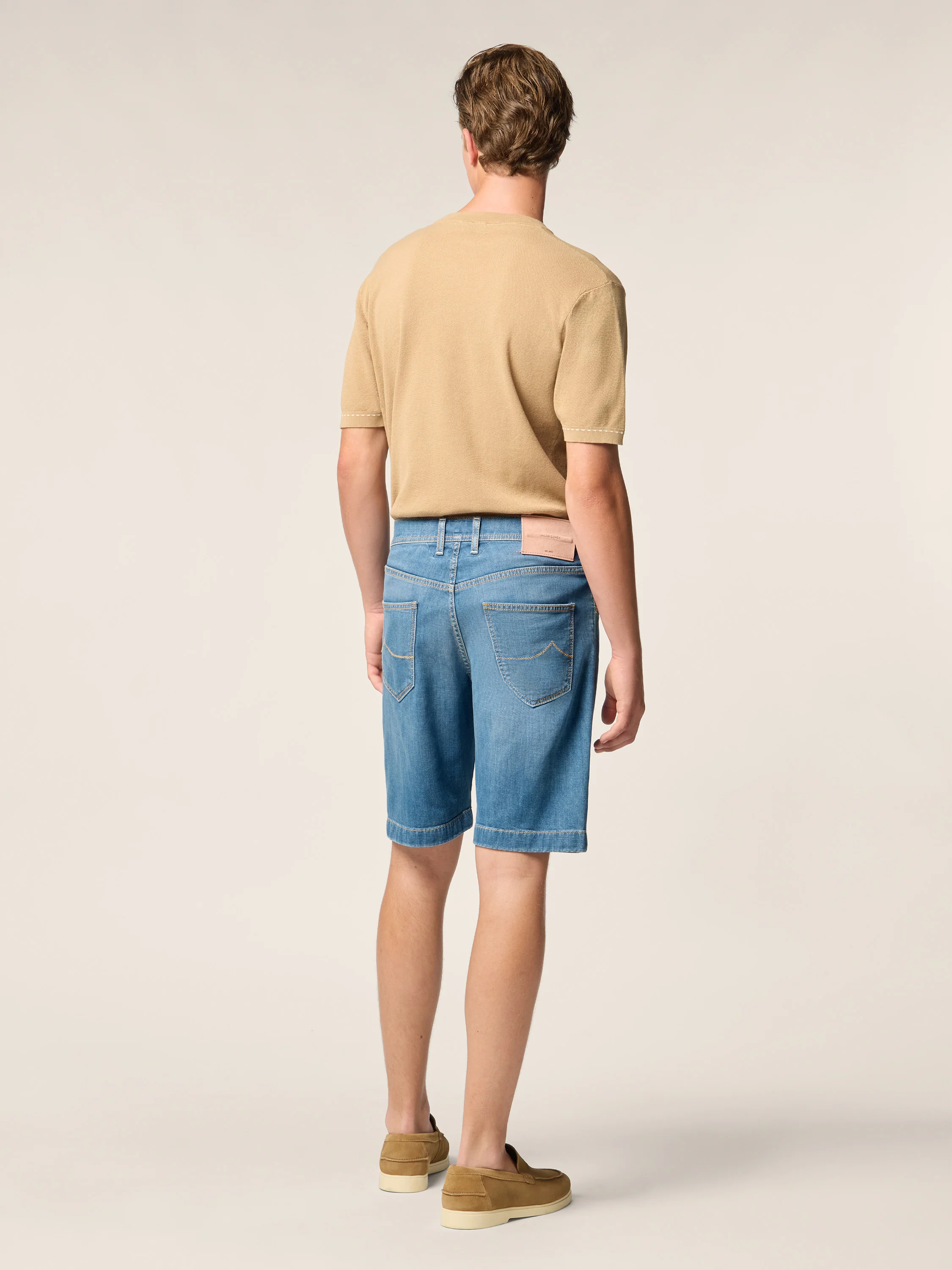 Nicolas – Bermudas in power stretch denim - Image 4
