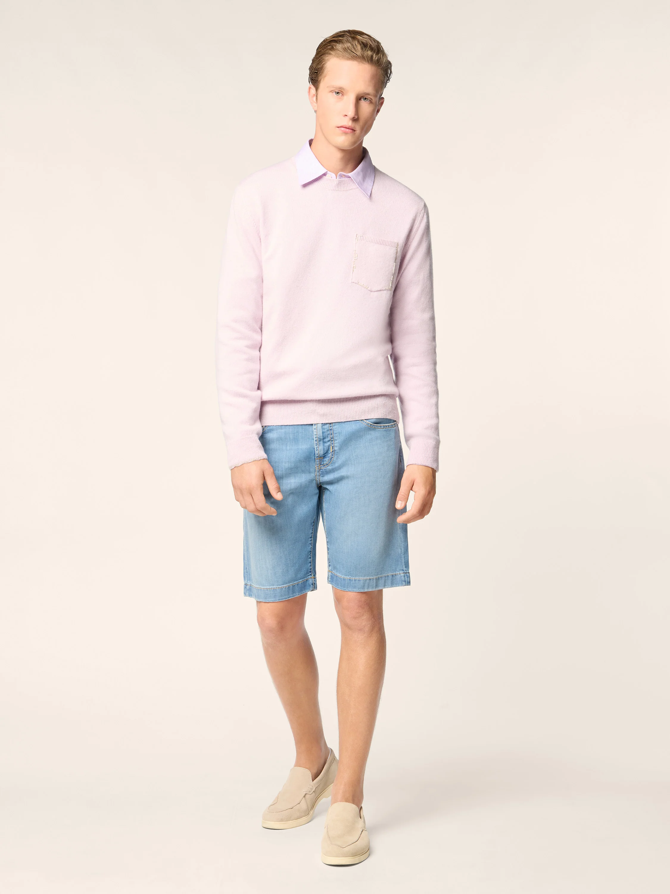Nicolas – Bermudas in Power Stretch Denim - Image 3