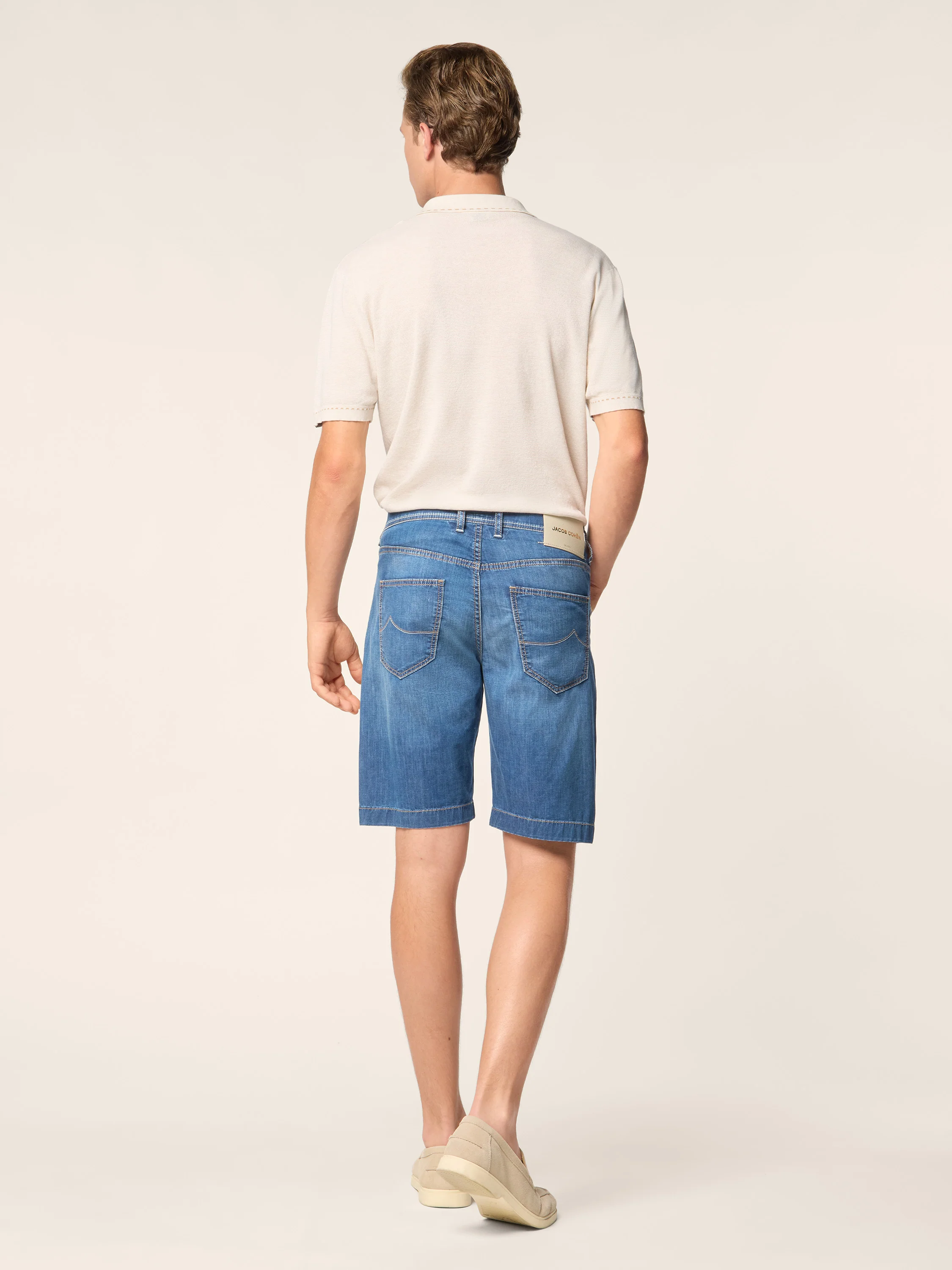 Nicolas – Bermudas in Power Stretch Denim - Image 5