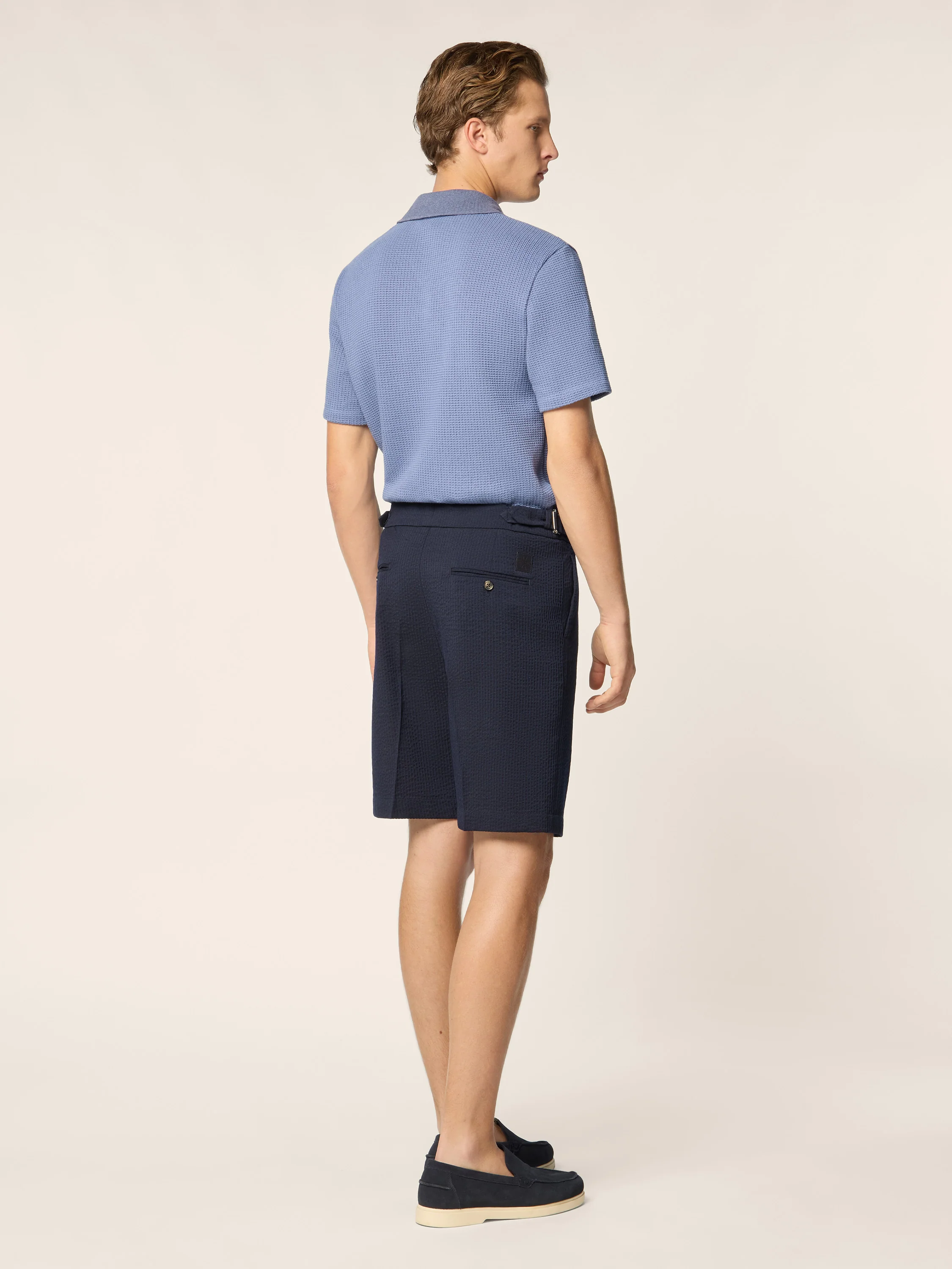 Ollie – Bermuda in wool Seersucker Vitale Barberis Canonico - Image 3