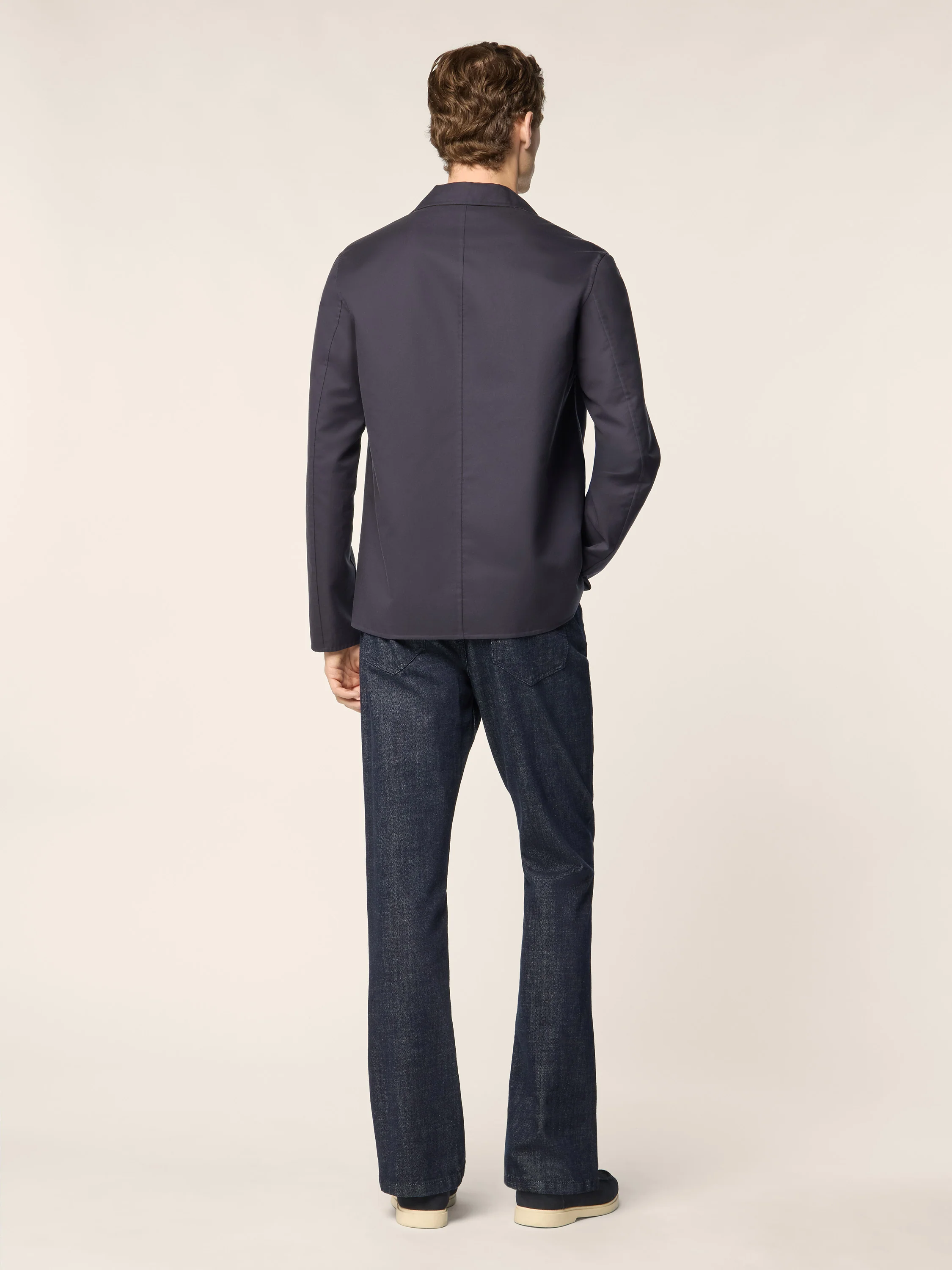 Reversible Sea Island Cotton Overshirt - Image 3