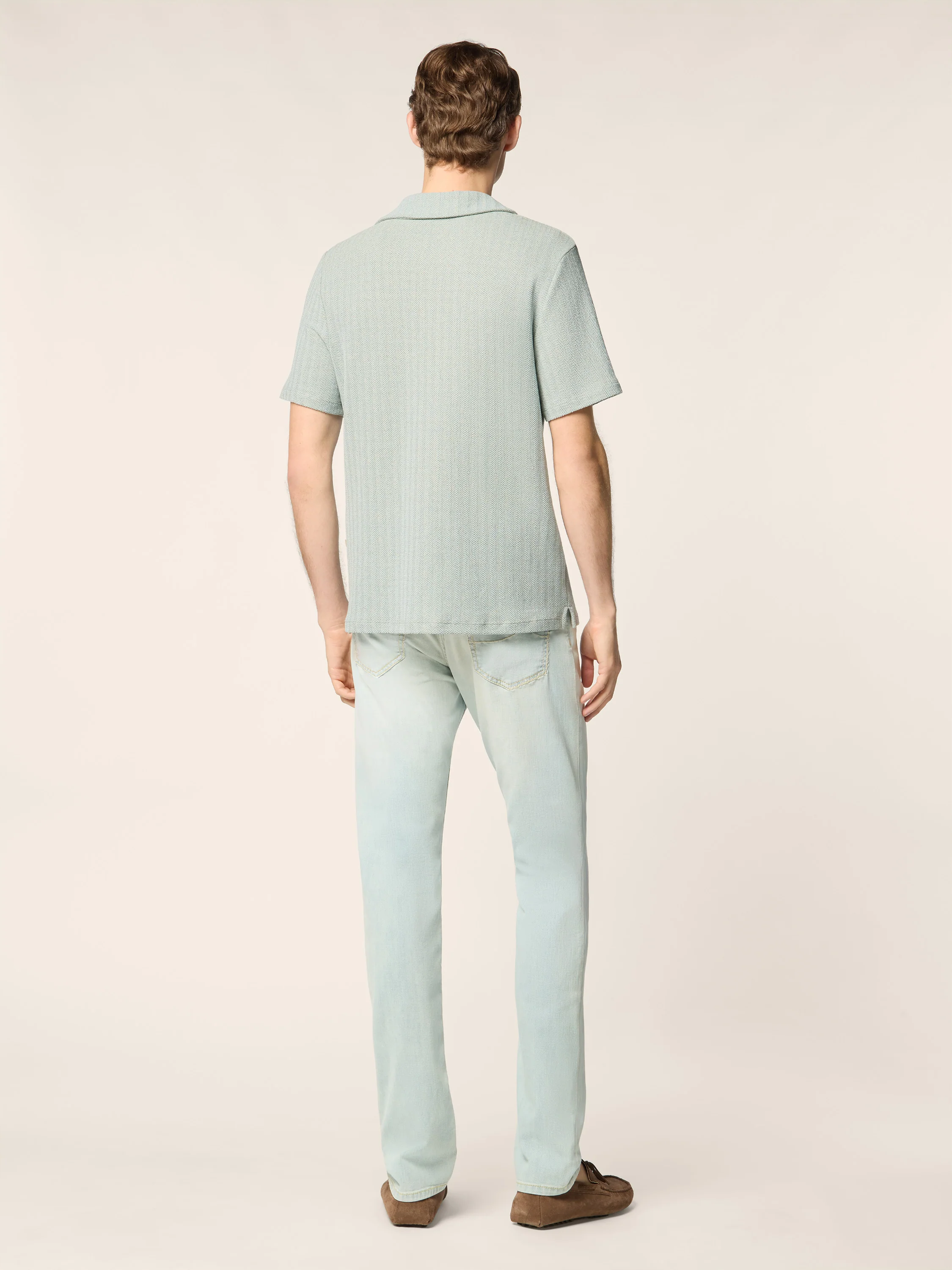 Cotton and Linen Jersey Polo - Image 4