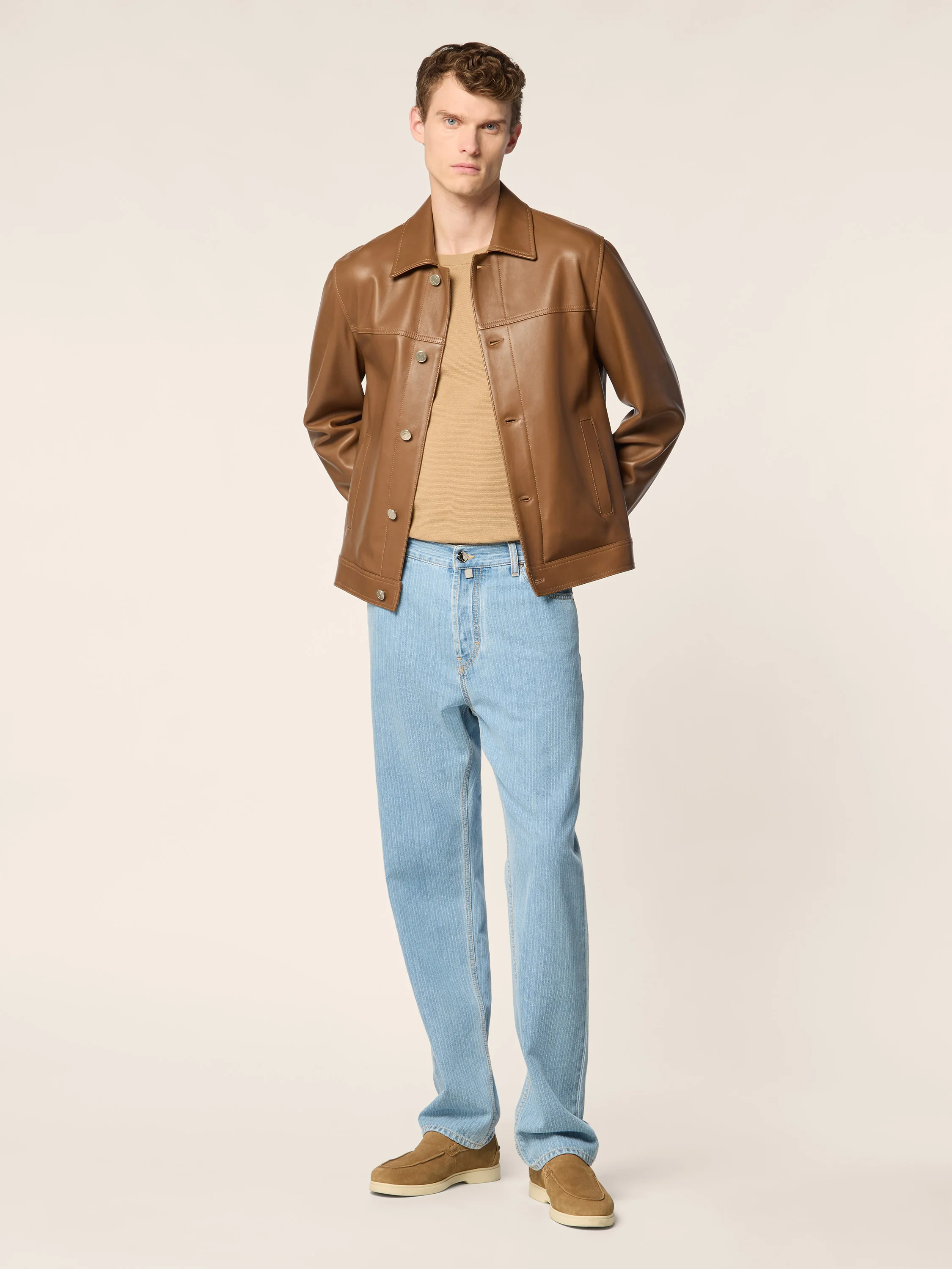 Sean – Jeans in Striped Denim - Image 3