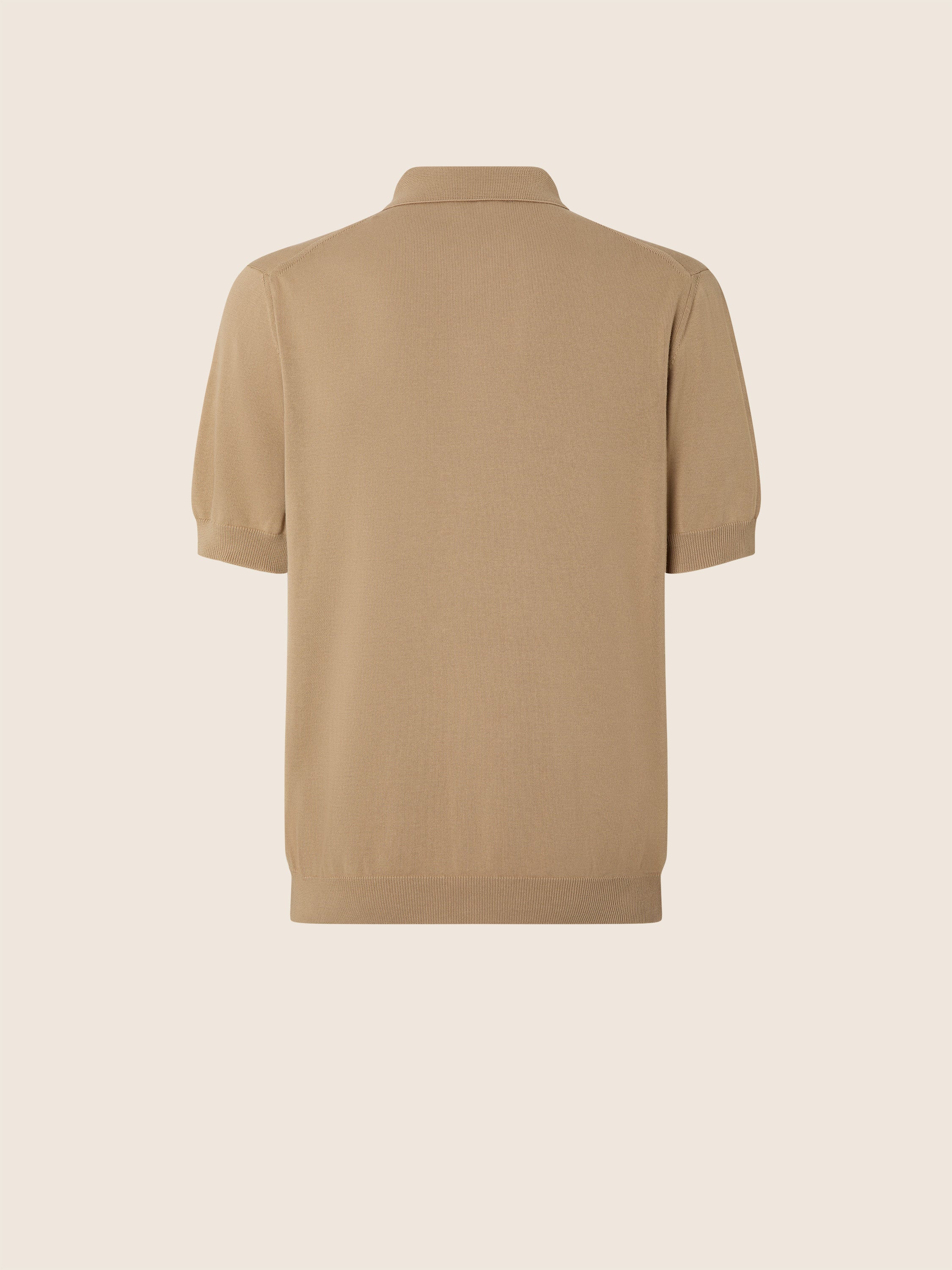 Brushed Cotton Polo Shirt - Image 2