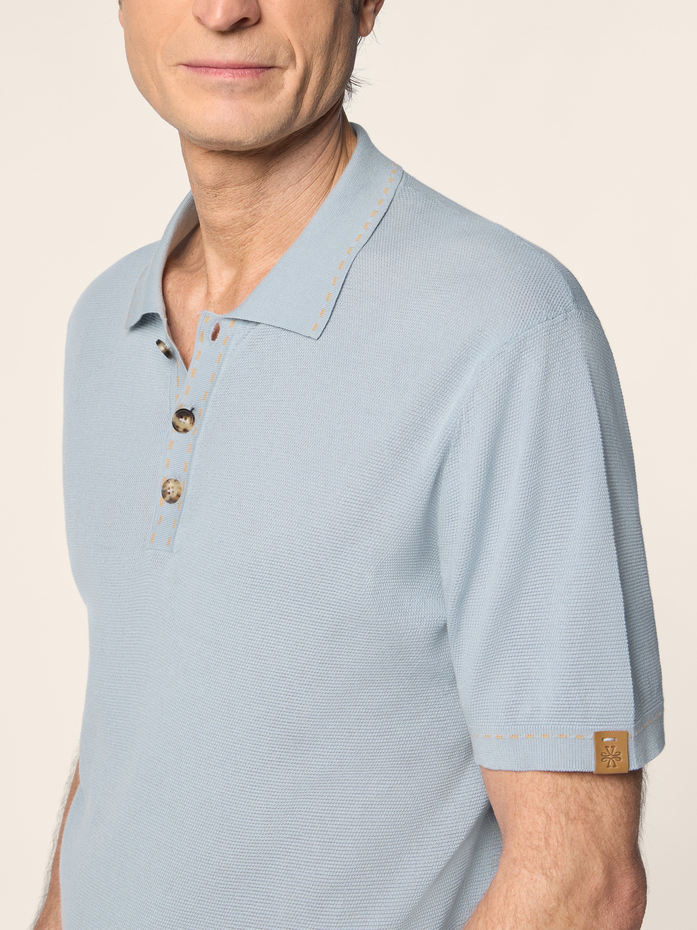 Polo Shirt in Brushed Cotton - Image 4