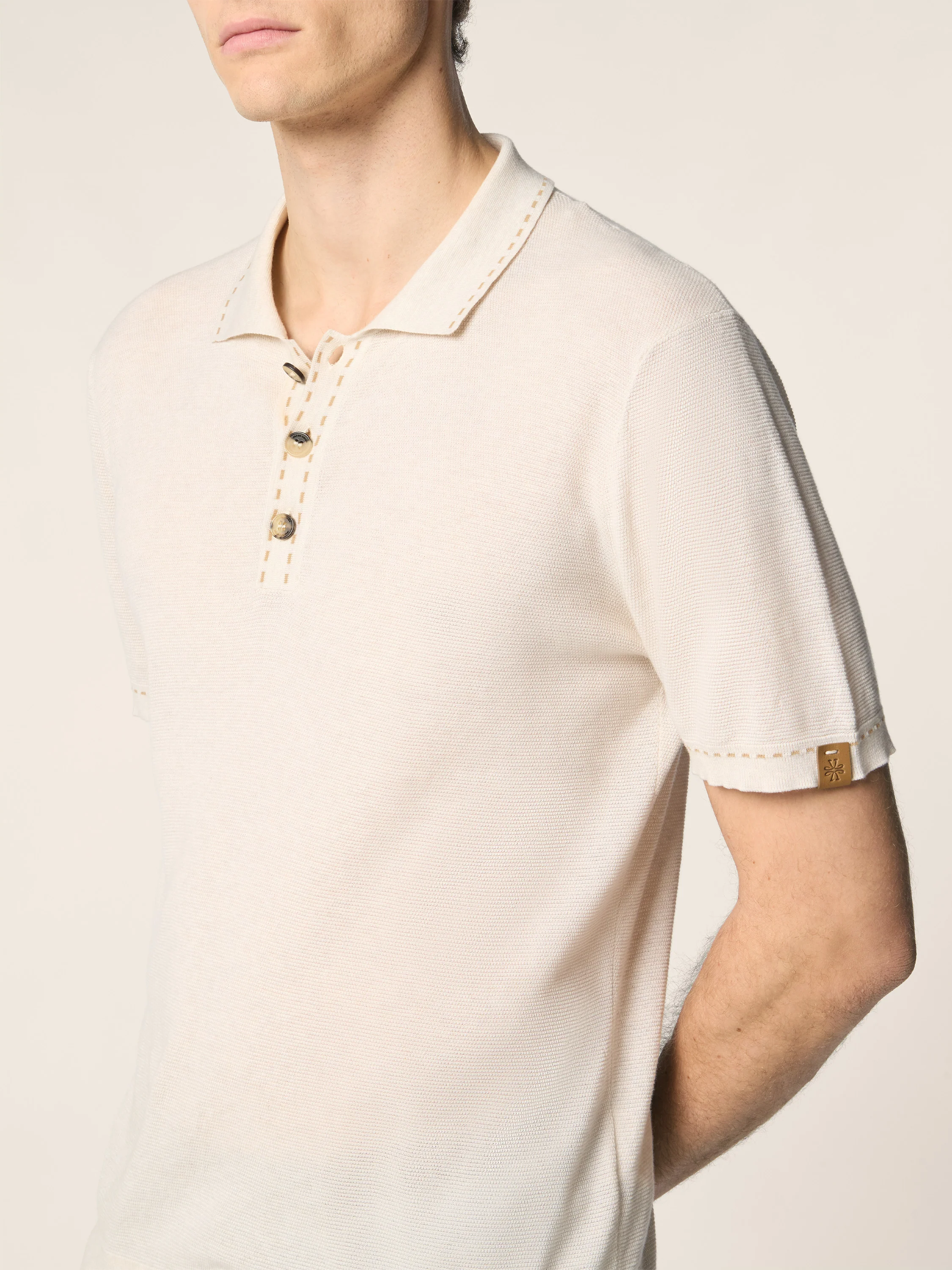 Polo Shirt in Brushed Cotton - Image 4