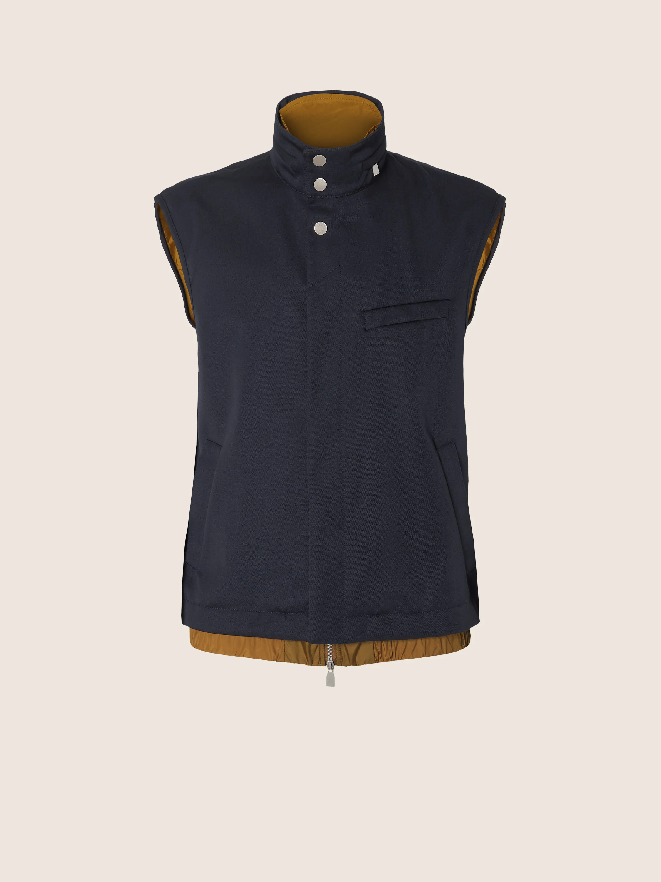 Wool Gabardine Vest