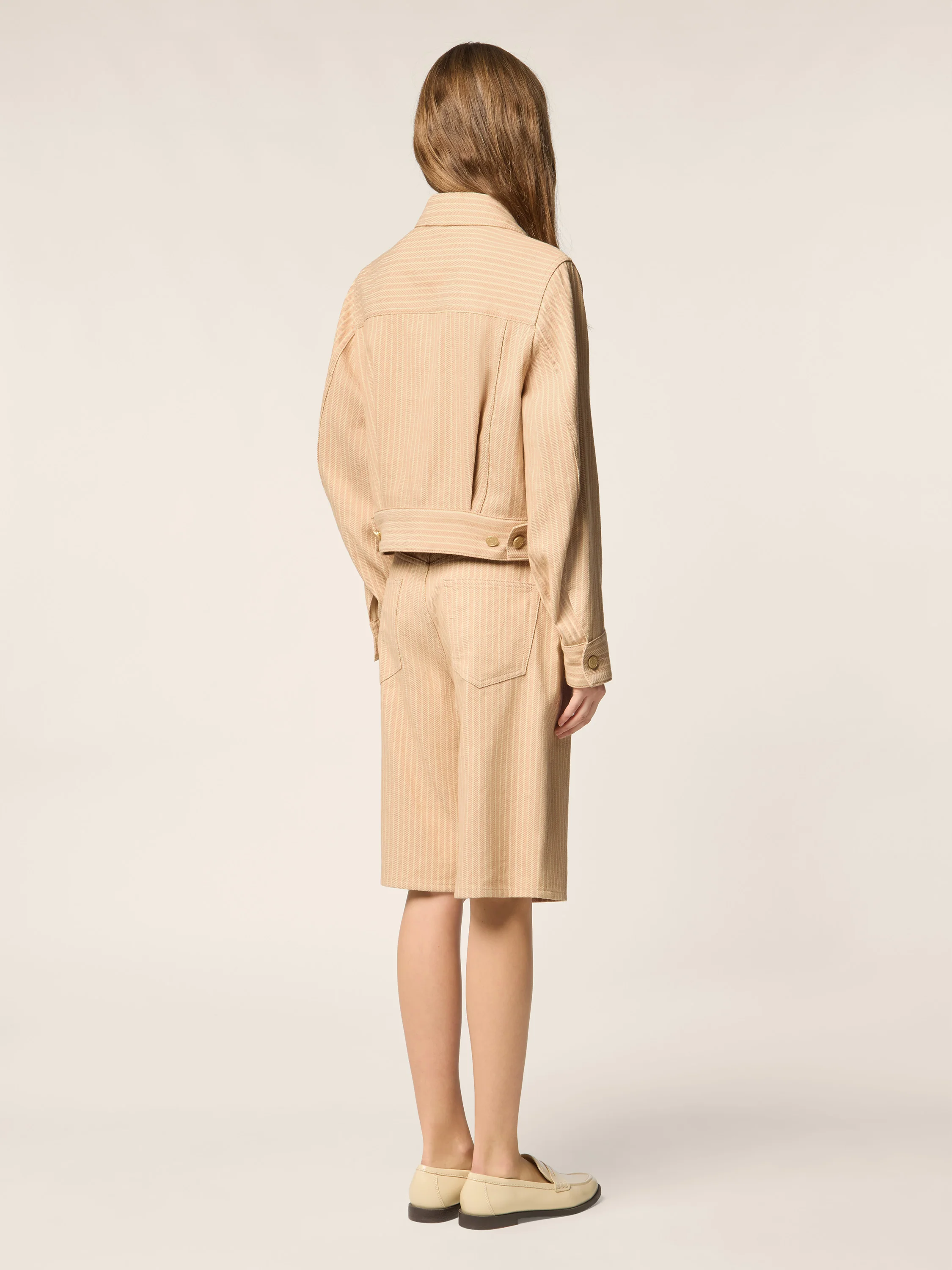 Cotton-Linen Herringbone Canvas Jacket - Image 3