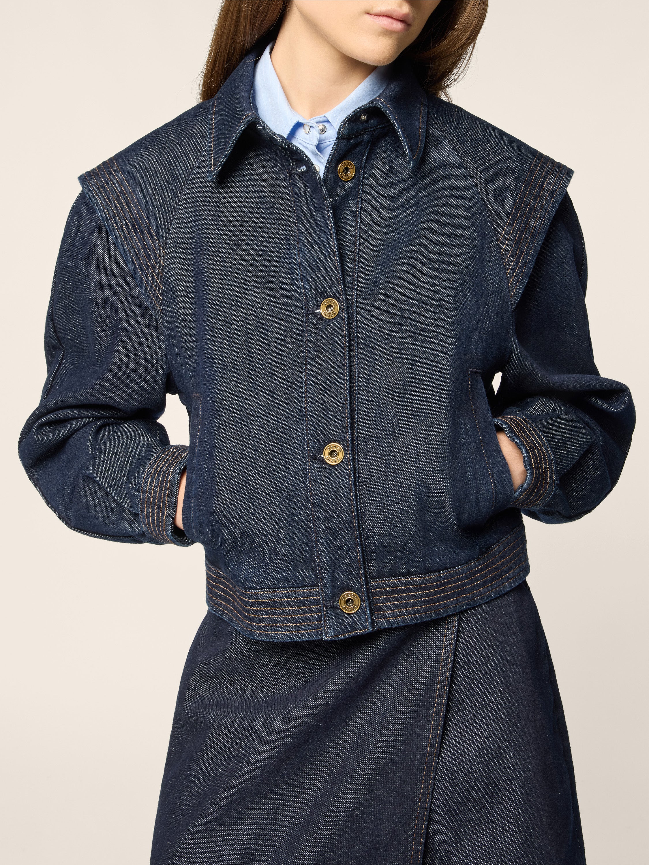 Cotton-Lyocell Denim Jacket - Image 4