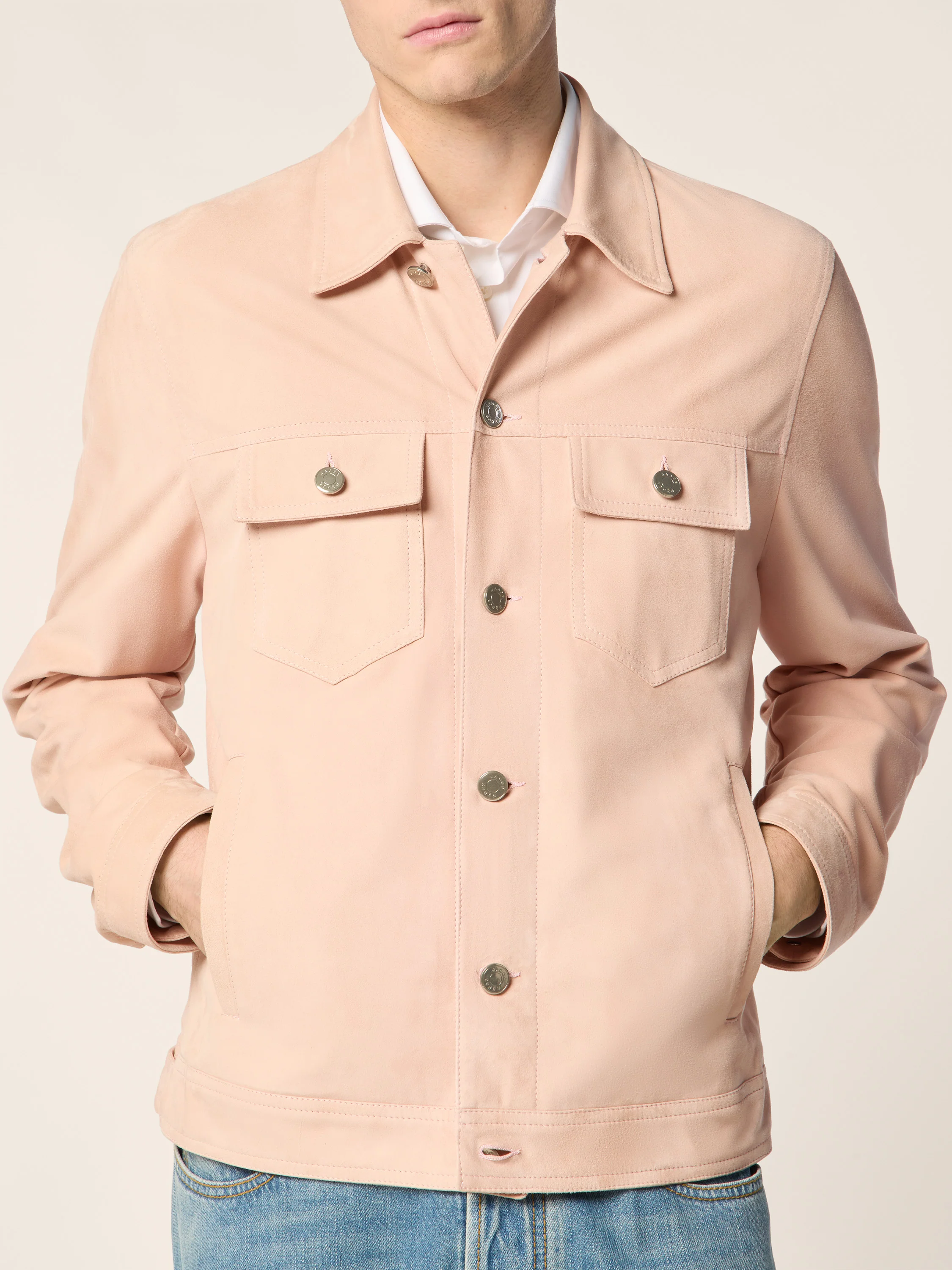 Trucker jacket in suede - Image 4