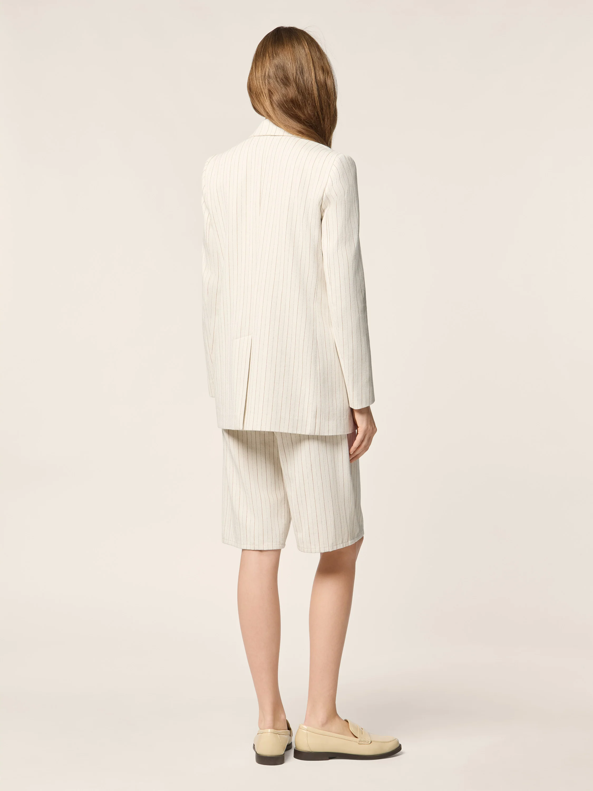 Herringbone Cotton-Hemp Canvas Blazer - Image 3