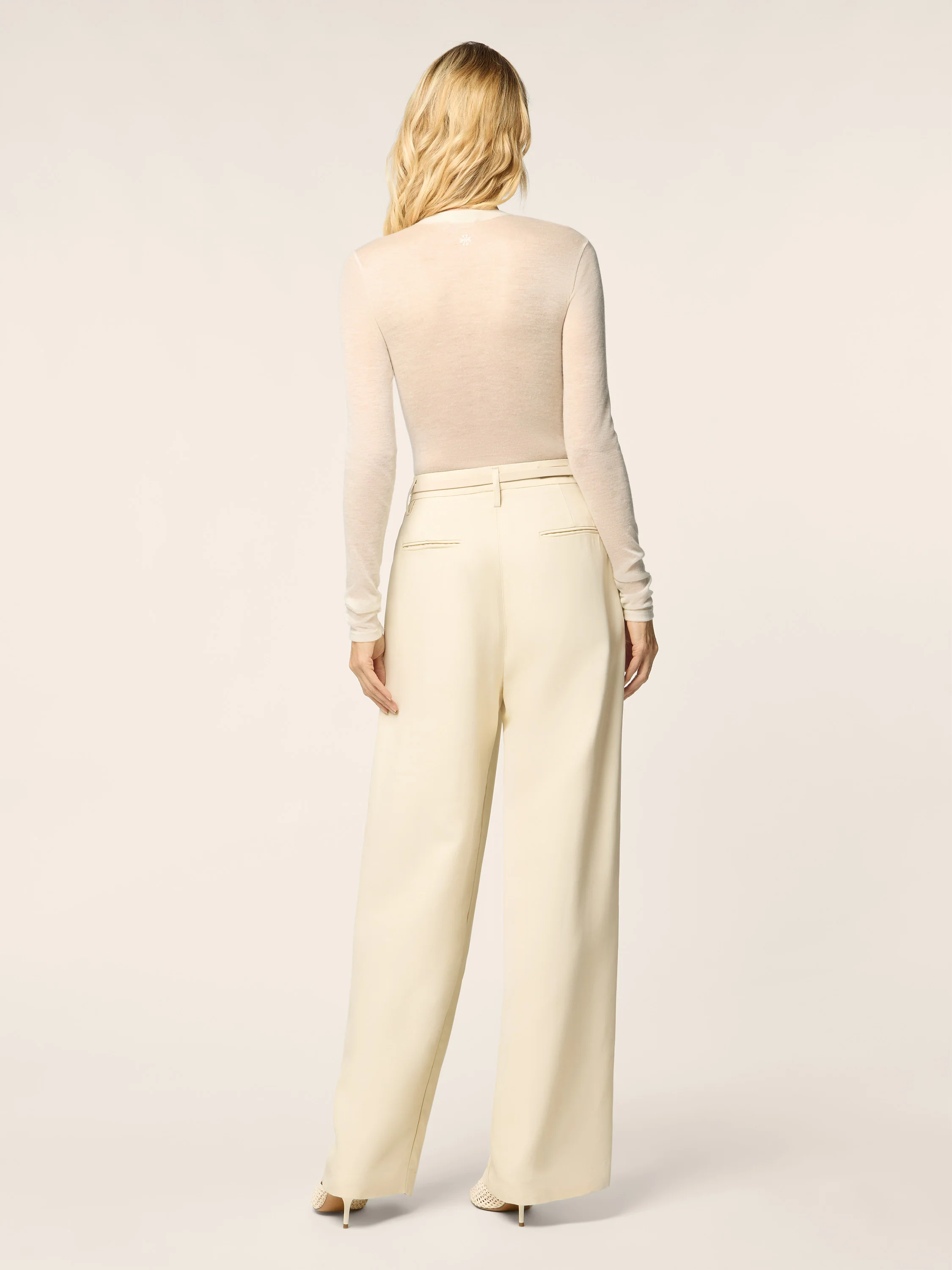 Vicky – Pants in Viscose-Silk Canvas - Image 3