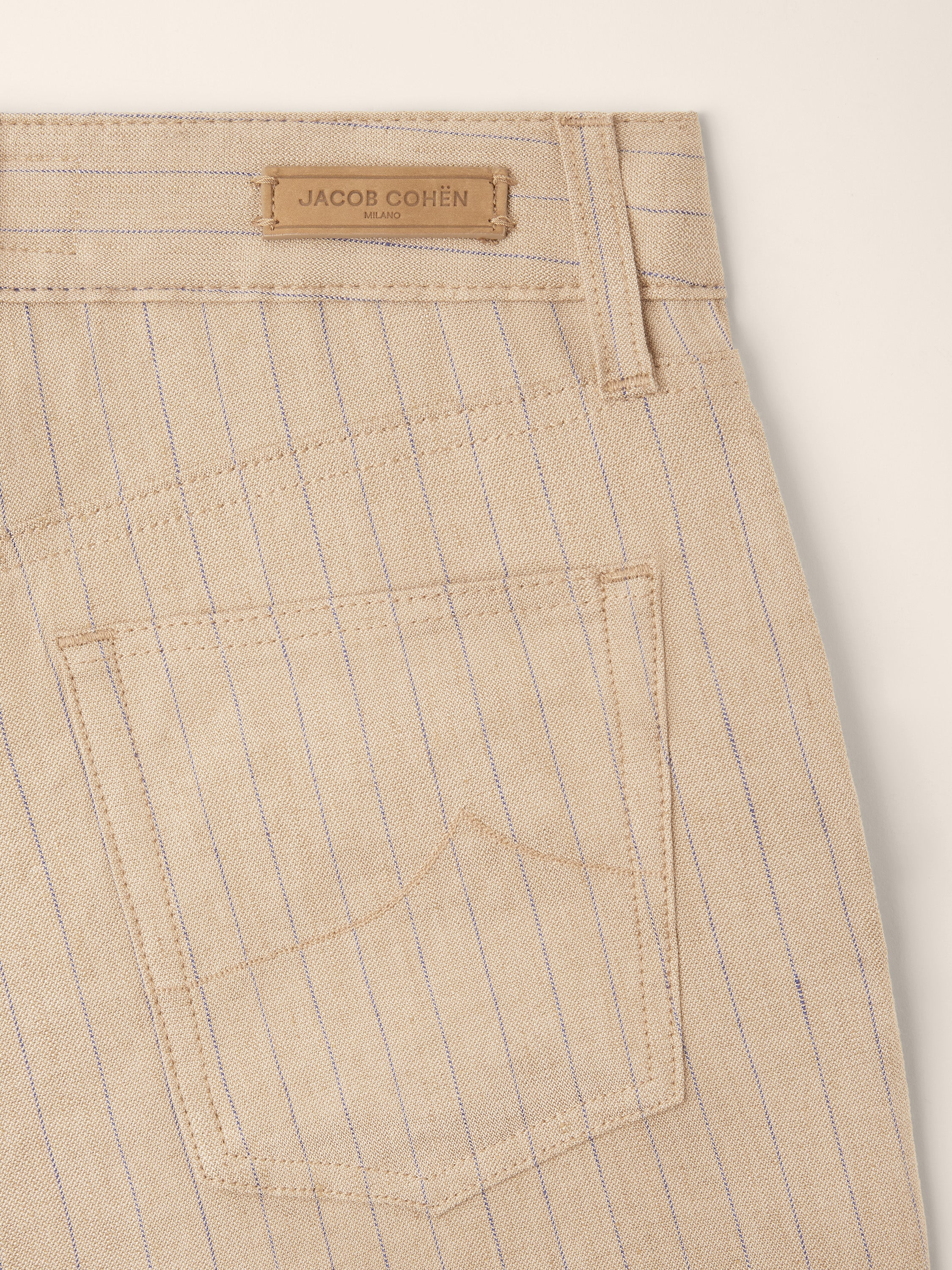 Victoria – Pants in Pinstripe Stretch Canvas - Image 4