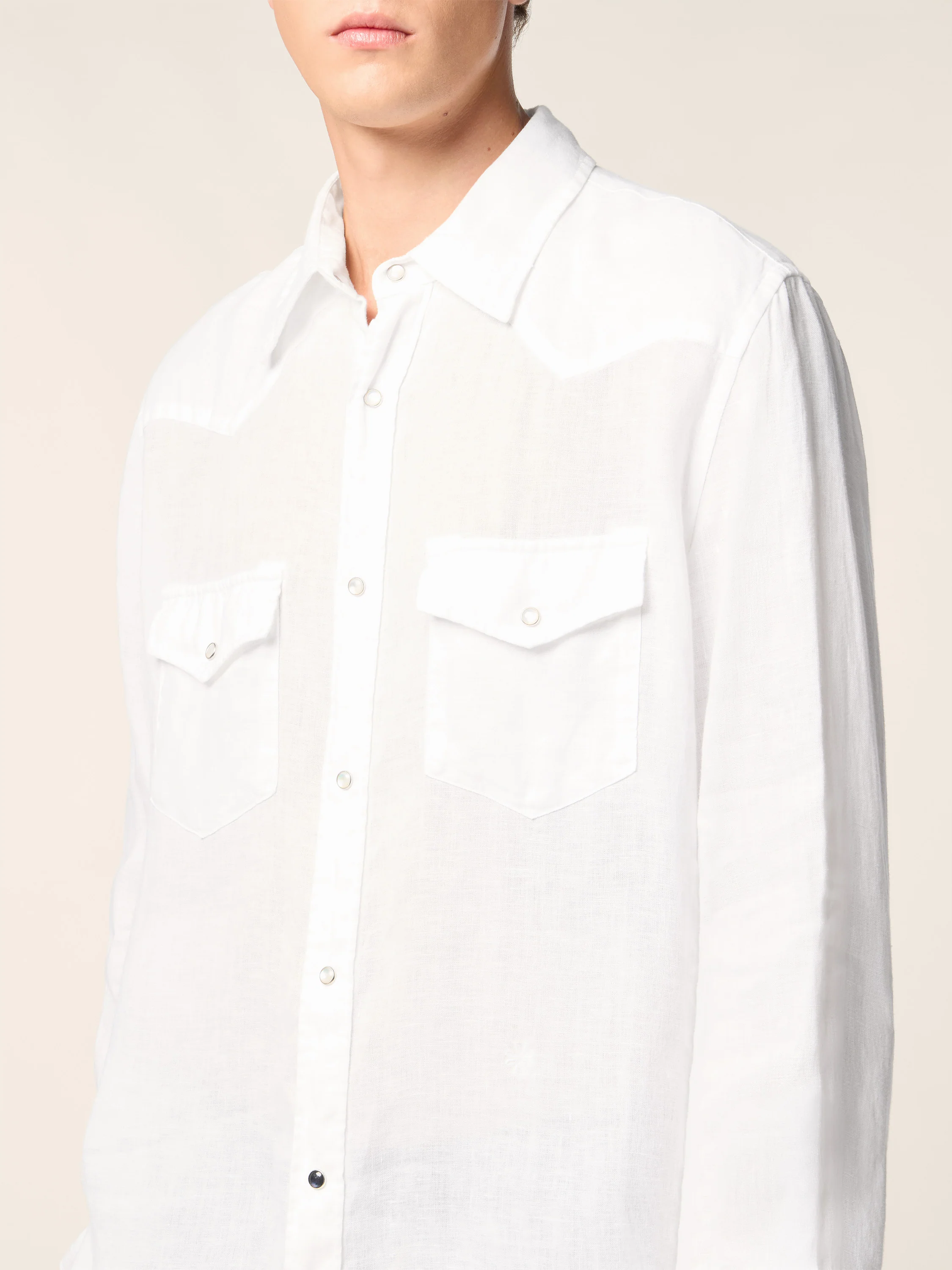 Linen Western Shirt - Image 5